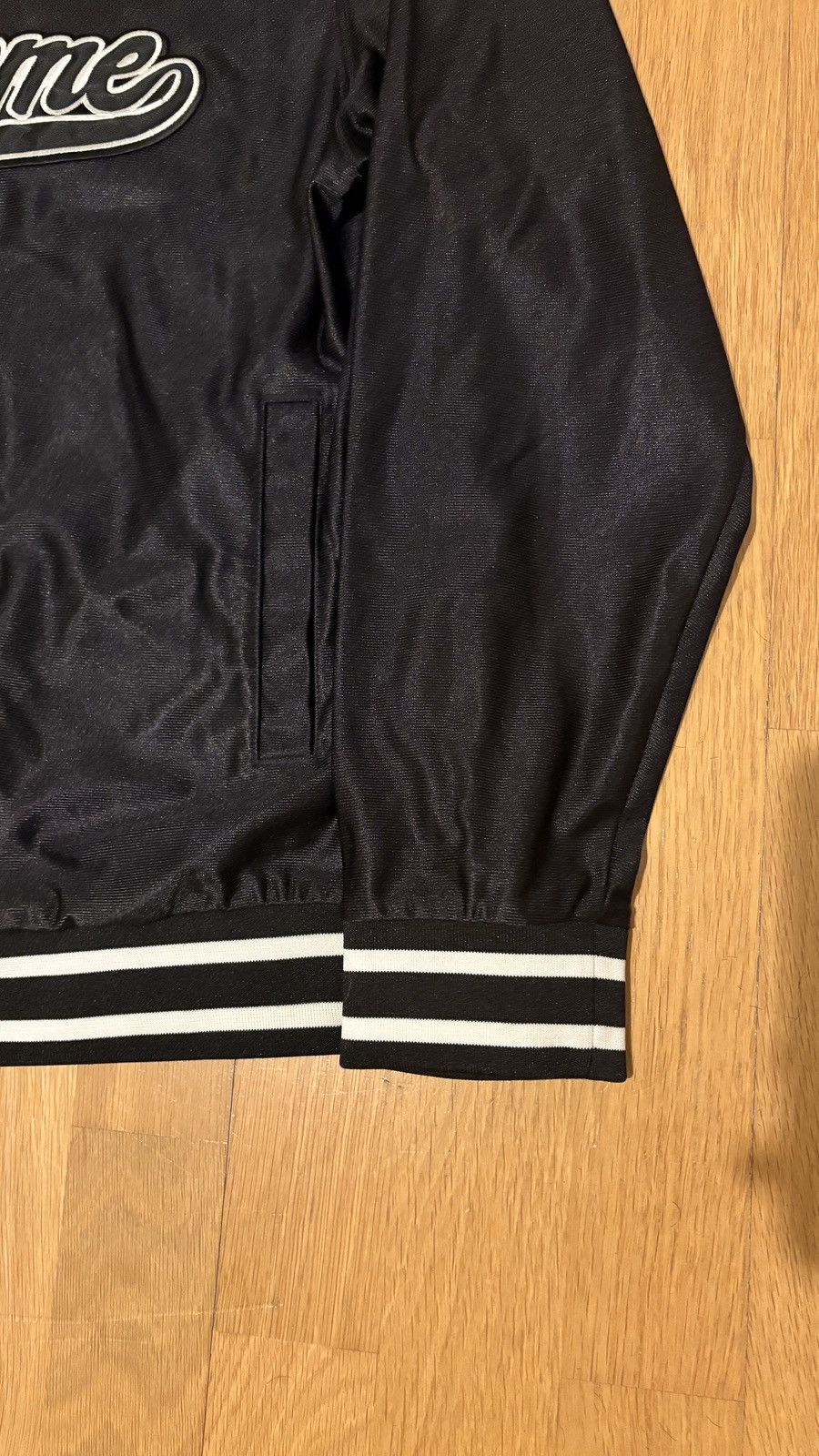 Supreme Supreme Varsity Jumper Black - Embroidered Logo Size US M / EU 48-50 / 2 - 3 Thumbnail