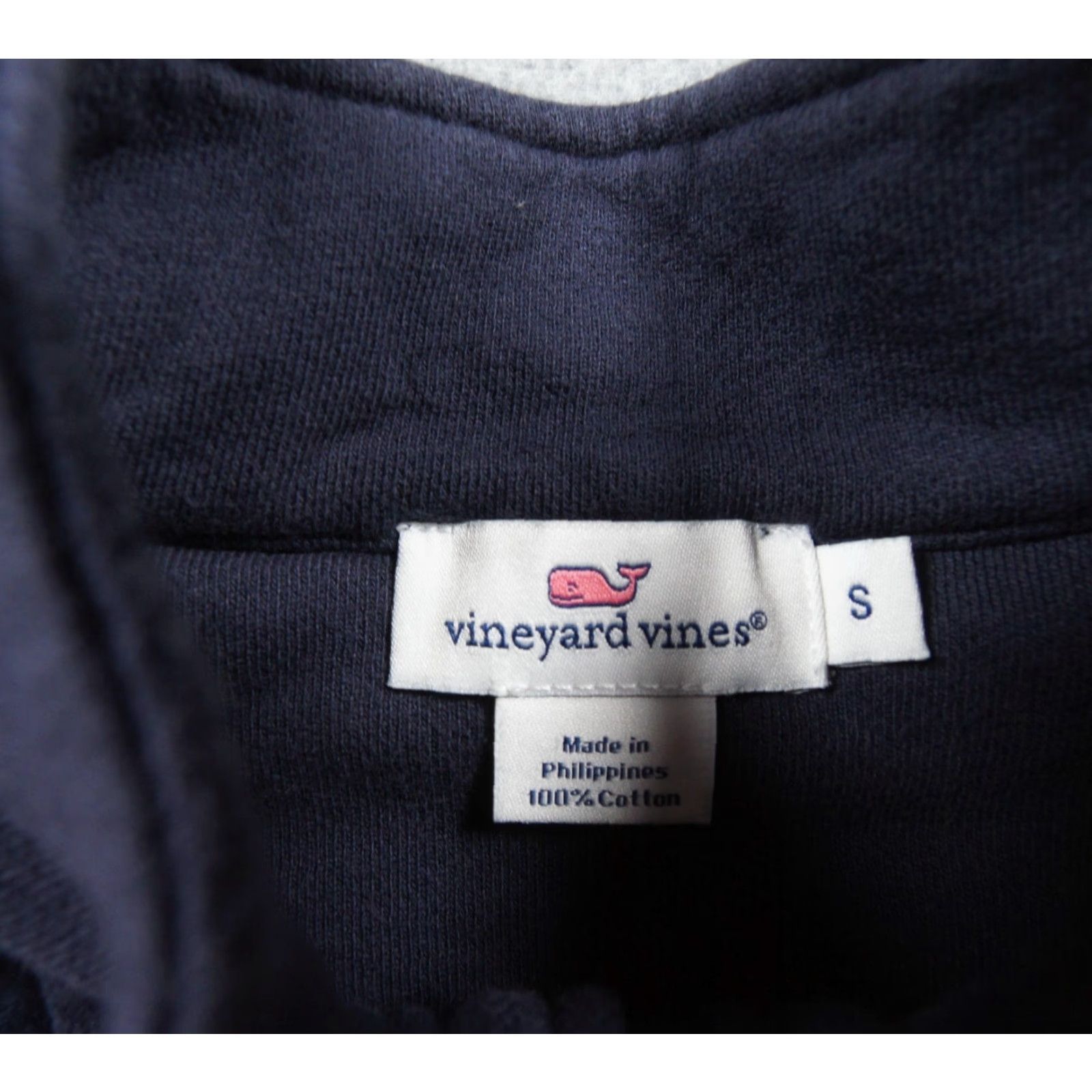 Vineyard Vines Vineyard Vines Sweatshirt Womens Small Blue 1/4 Zip Pullover Mock Neck Ladies Size S / US 4 / IT 40 - 7 Thumbnail