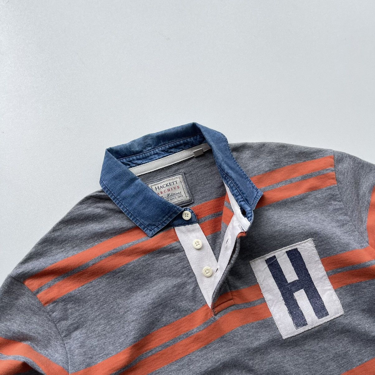 Hackett Hackett London Archive Re-Editions Rugby Polo Long Sleeve Size US M / EU 48-50 / 2 - 5 Thumbnail