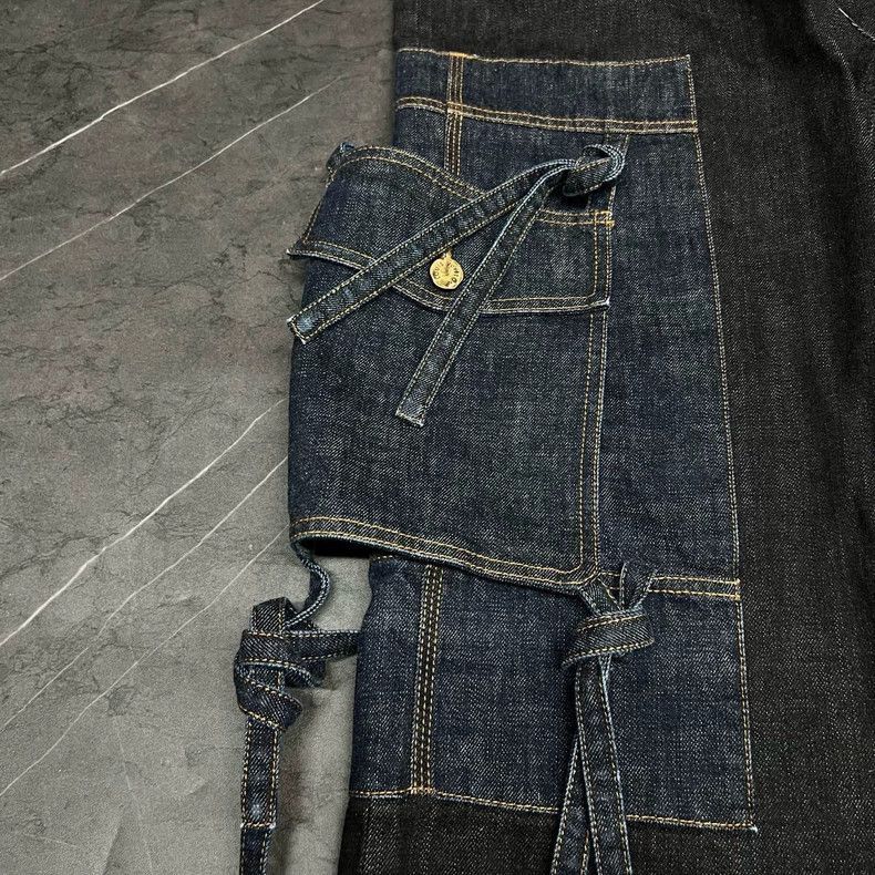 Louis Vuitton Louis Vuitton Louis Vuitton Butterfly Tie Denim Pants-2506 Size US 33 - 4 Thumbnail