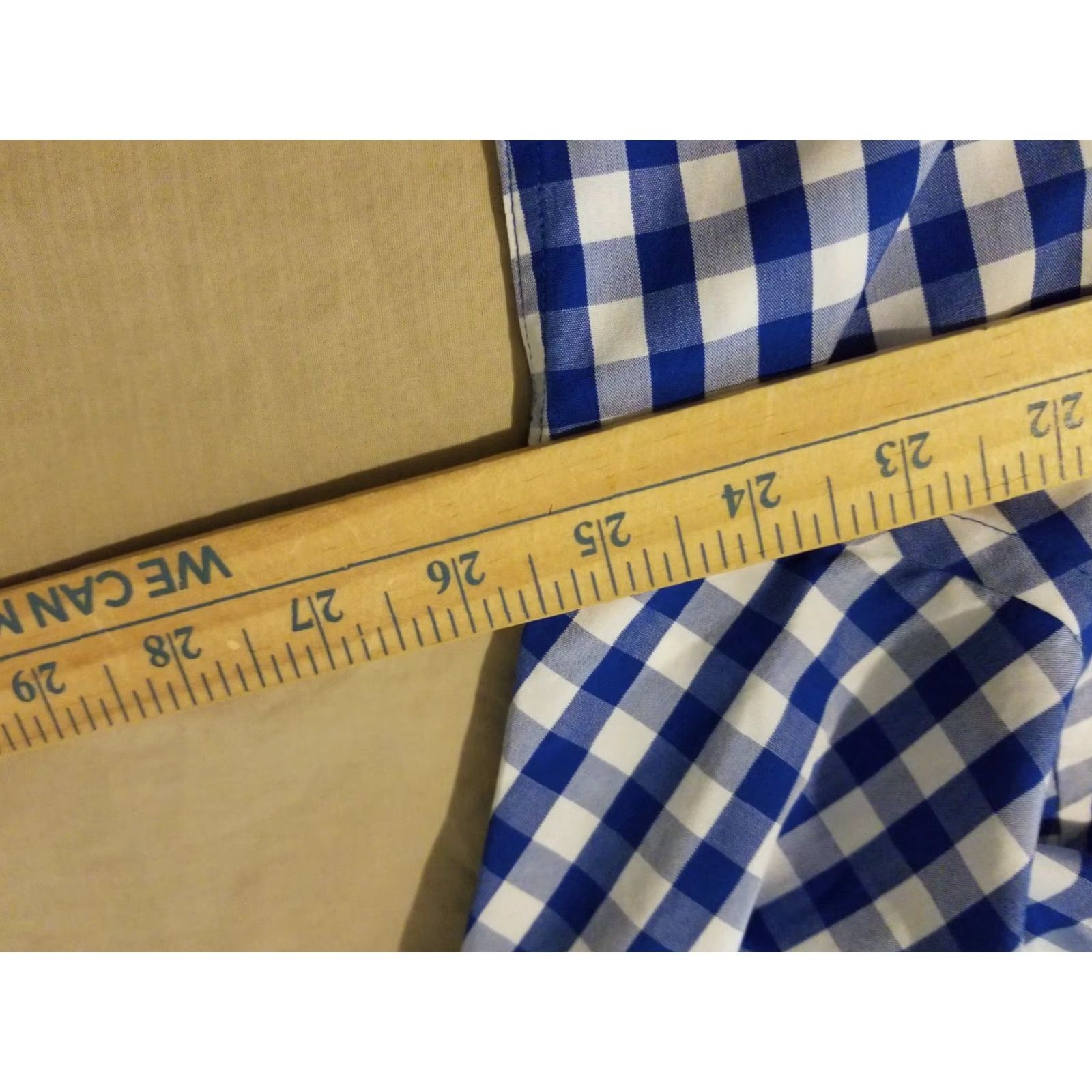 Jos. A. Bank Jos. A. Bank Dress Shirt L Large Blue Button Cotton Mens Size 42R - 4 Thumbnail