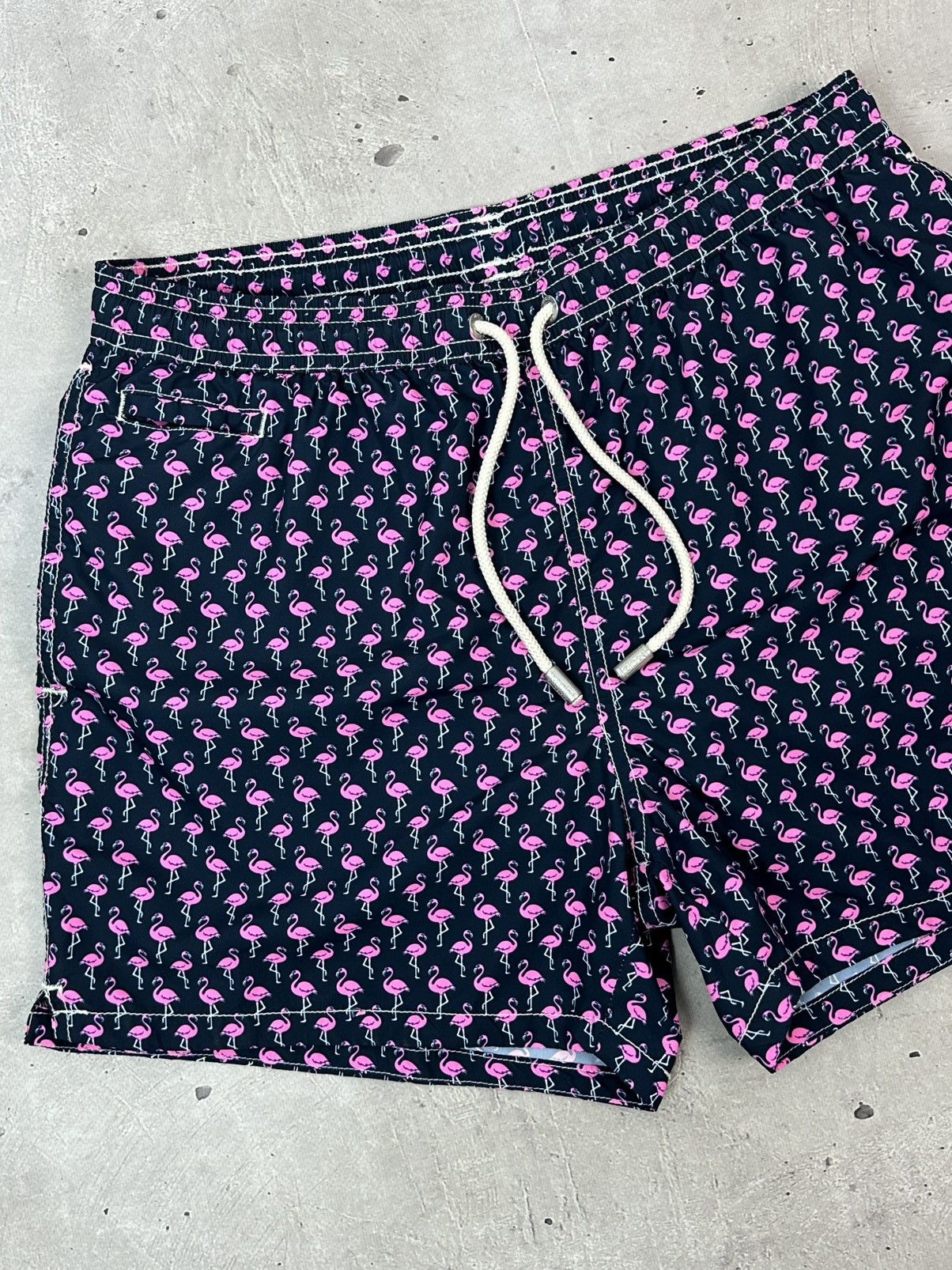 MC2 Saint Barth Mc2 Saint Barth Flamingo Printed Nylon Men’s Shorts Size US 30 / EU 46 - 3 Thumbnail