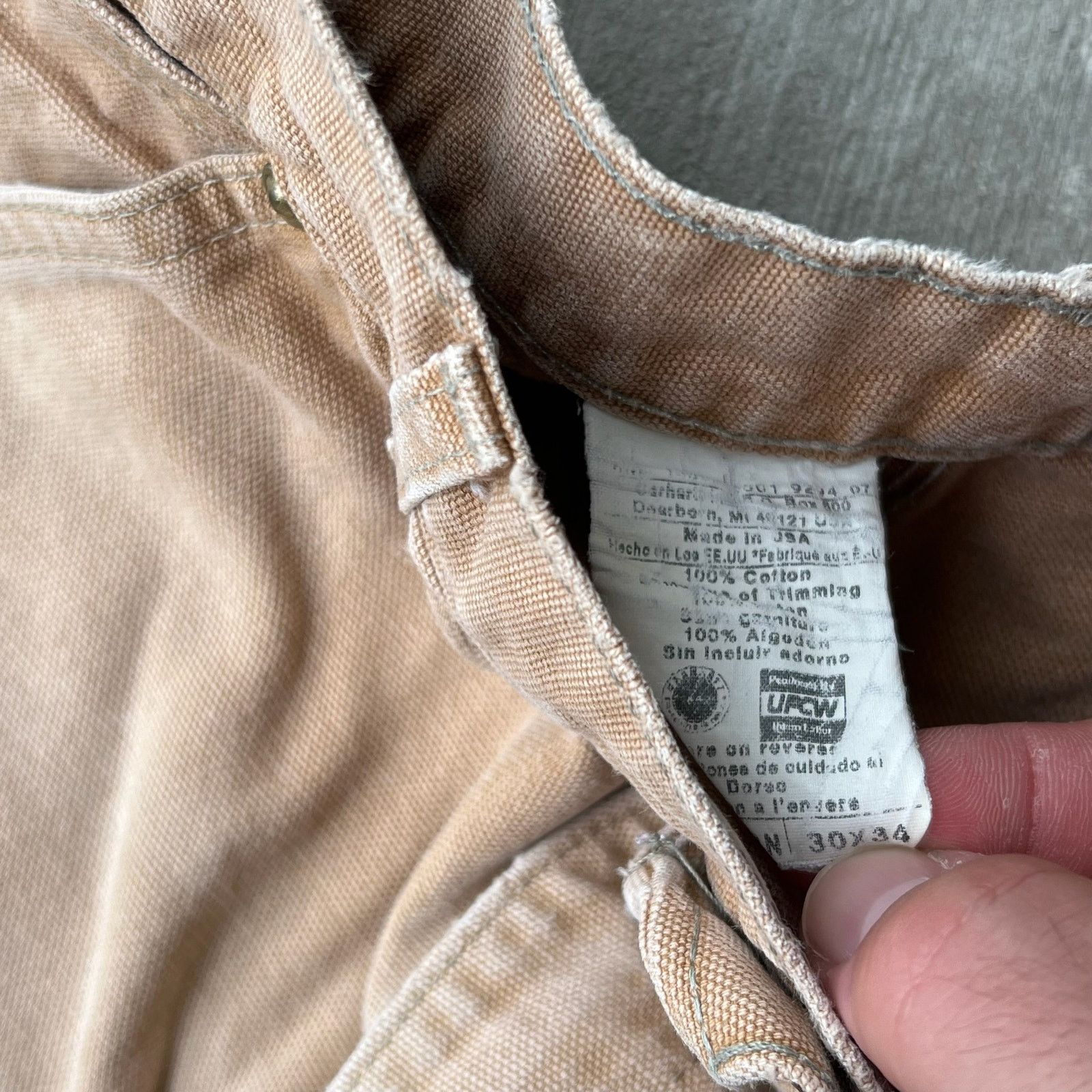 Carhartt × Vintage Carhartt faded brown double knee work wear carpenter pants Size US 29 - 7 Thumbnail