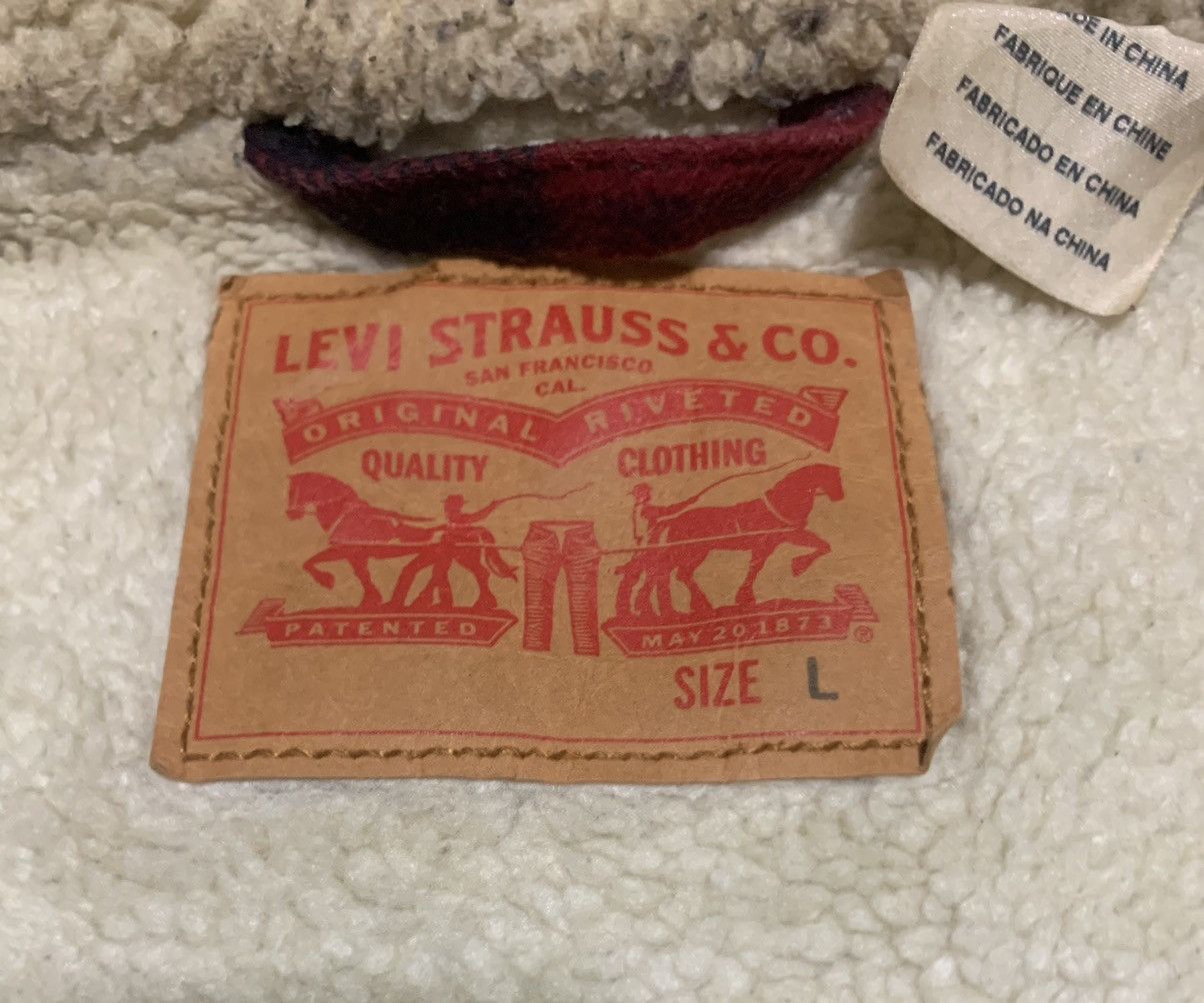 Levi's Levi’s Plaid Wool Trucker Jacket Size US L / EU 52-54 / 3 - 8 Thumbnail