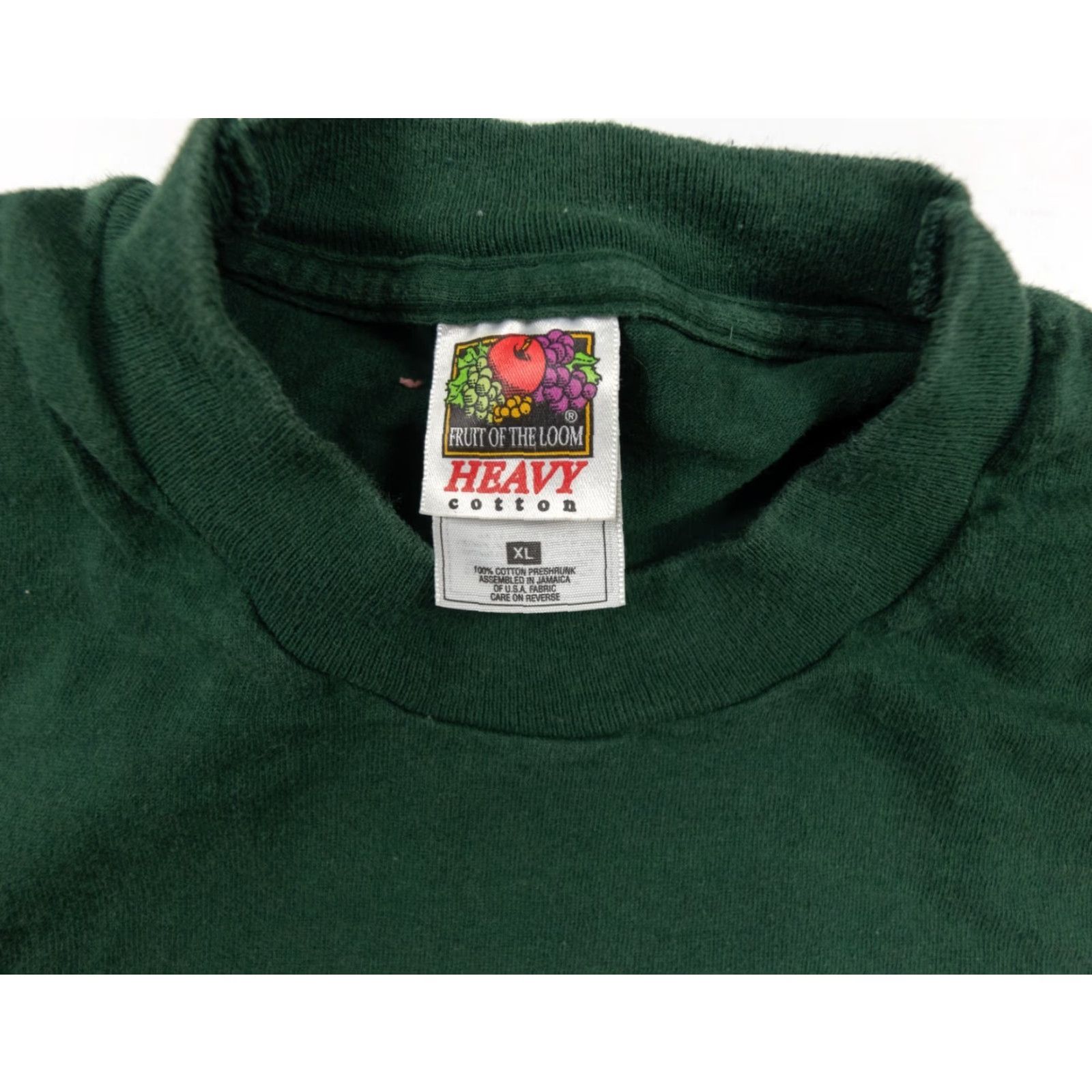 Fruit Of The Loom VINTAGE Fruit of the Loom February Fitness Challenge Shirt Men's XL Green 90s Single Stitch Frog Graphic Size US XL / EU 56 / 4 - 3 Thumbnail