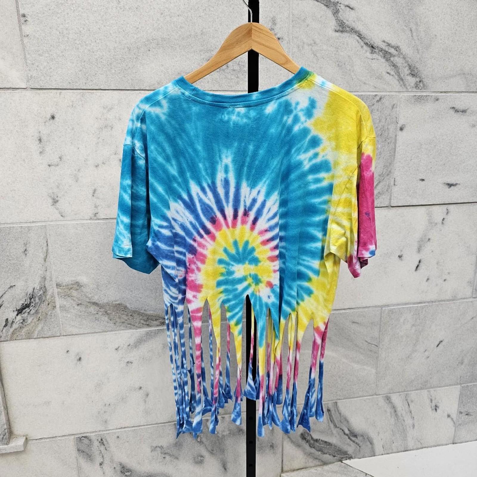Other Women's Tie-Dye Cropped T-shirt Size XL / US 12-14 / IT 48-50 - 3 Thumbnail
