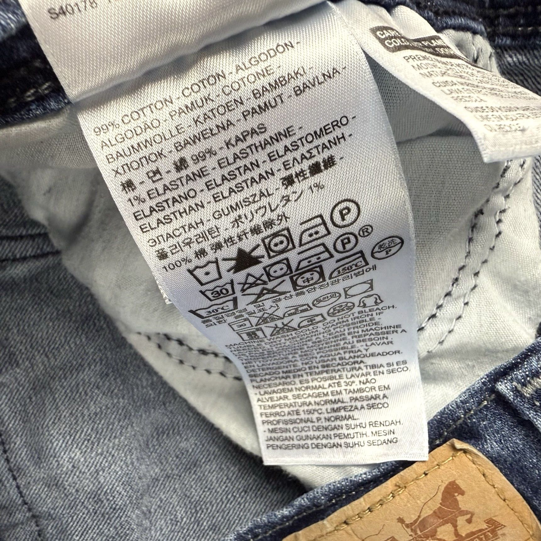 Levi's Levi's Jeans Bootcut Women 14S Regular 29in Blue Dark Stretch Denim Flap Pocket Size 36" / US 14 / IT 50 - 4 Thumbnail