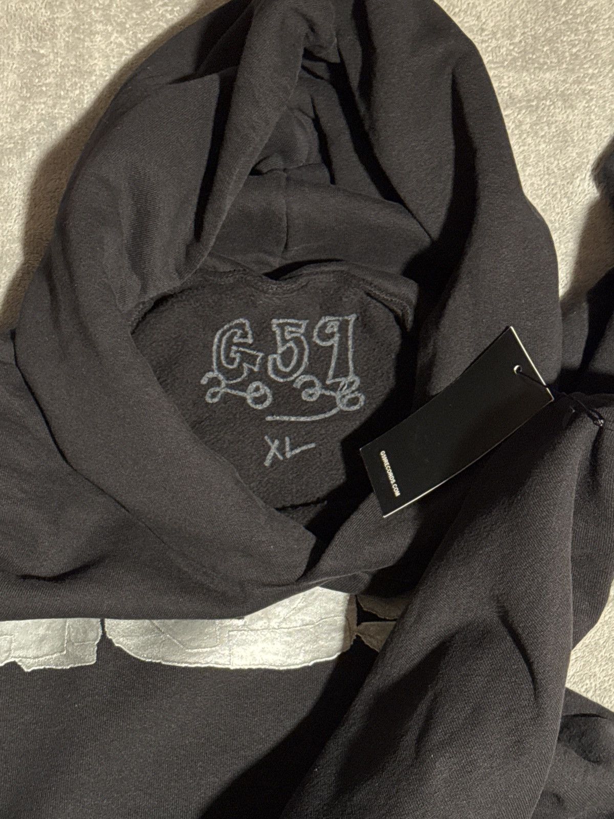 G59 Records G59 Duct Tape Hoodie (Black) Size US XL / EU 56 / 4 - 5 Thumbnail