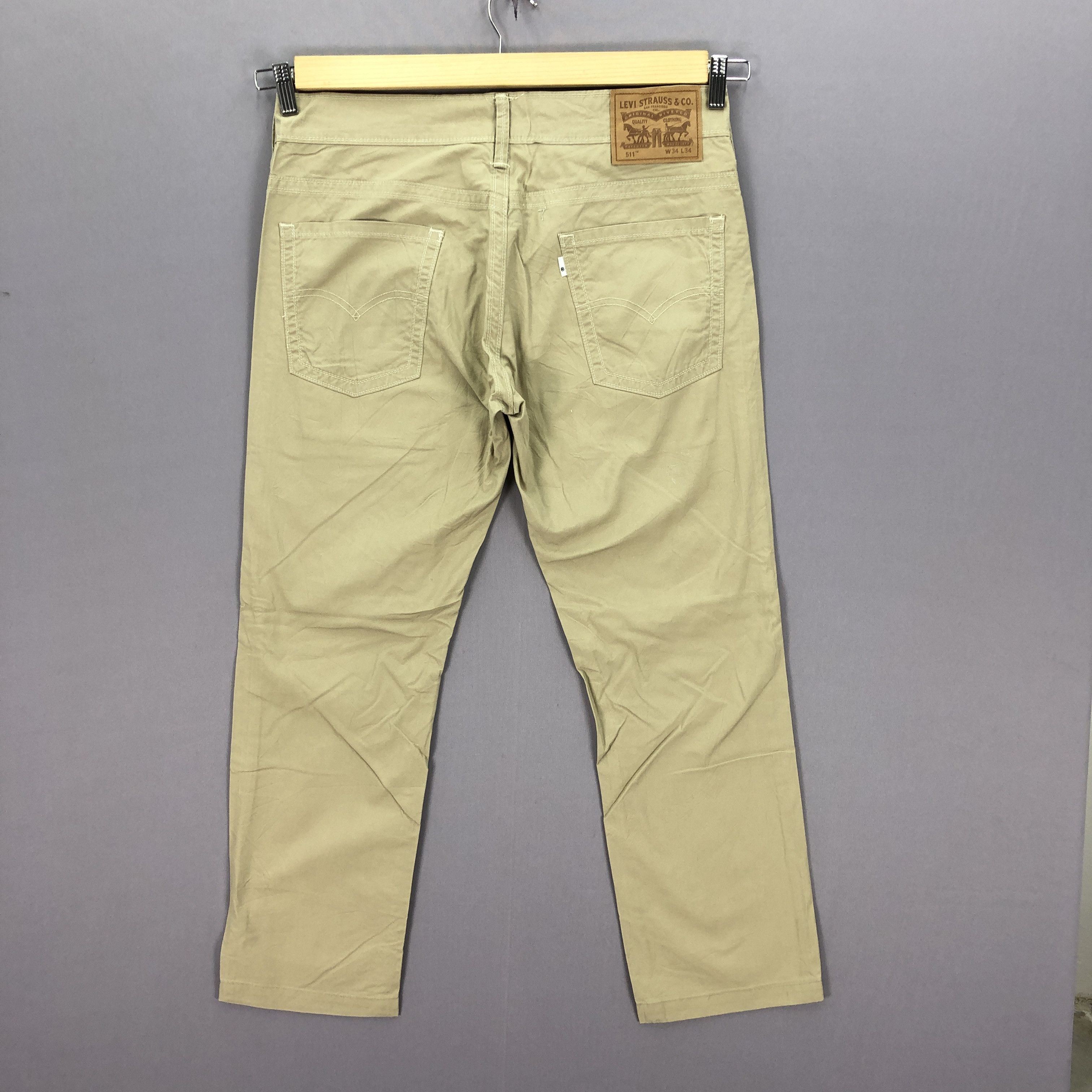 Levi's Vintage Levis 511 Slim Skinny Tapered Leg Brown Jeans Denim Size US 32 / EU 48 - 2 Thumbnail