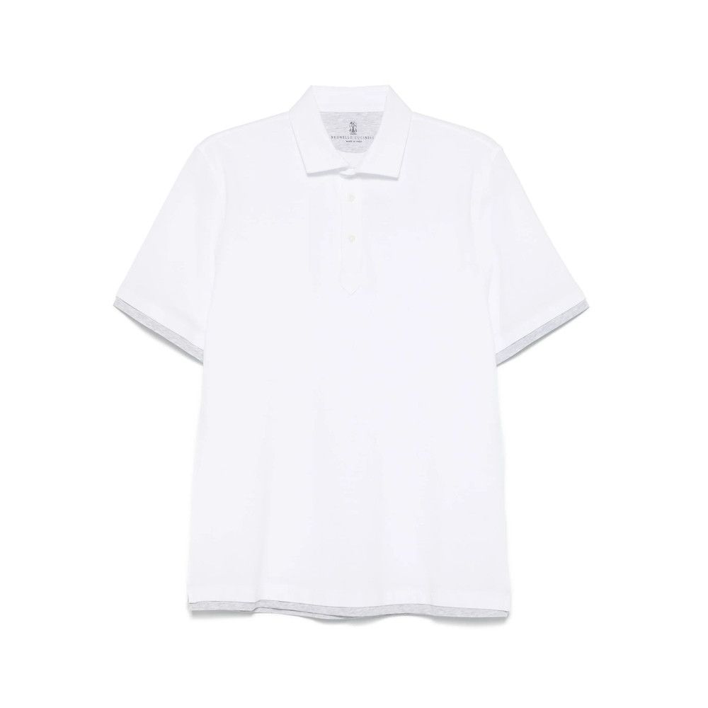 Brunello Cucinelli Brunello Cucinelli WHITE Polo Shirts Size US XXL / EU 58 / 5 - 1 Thumbnail