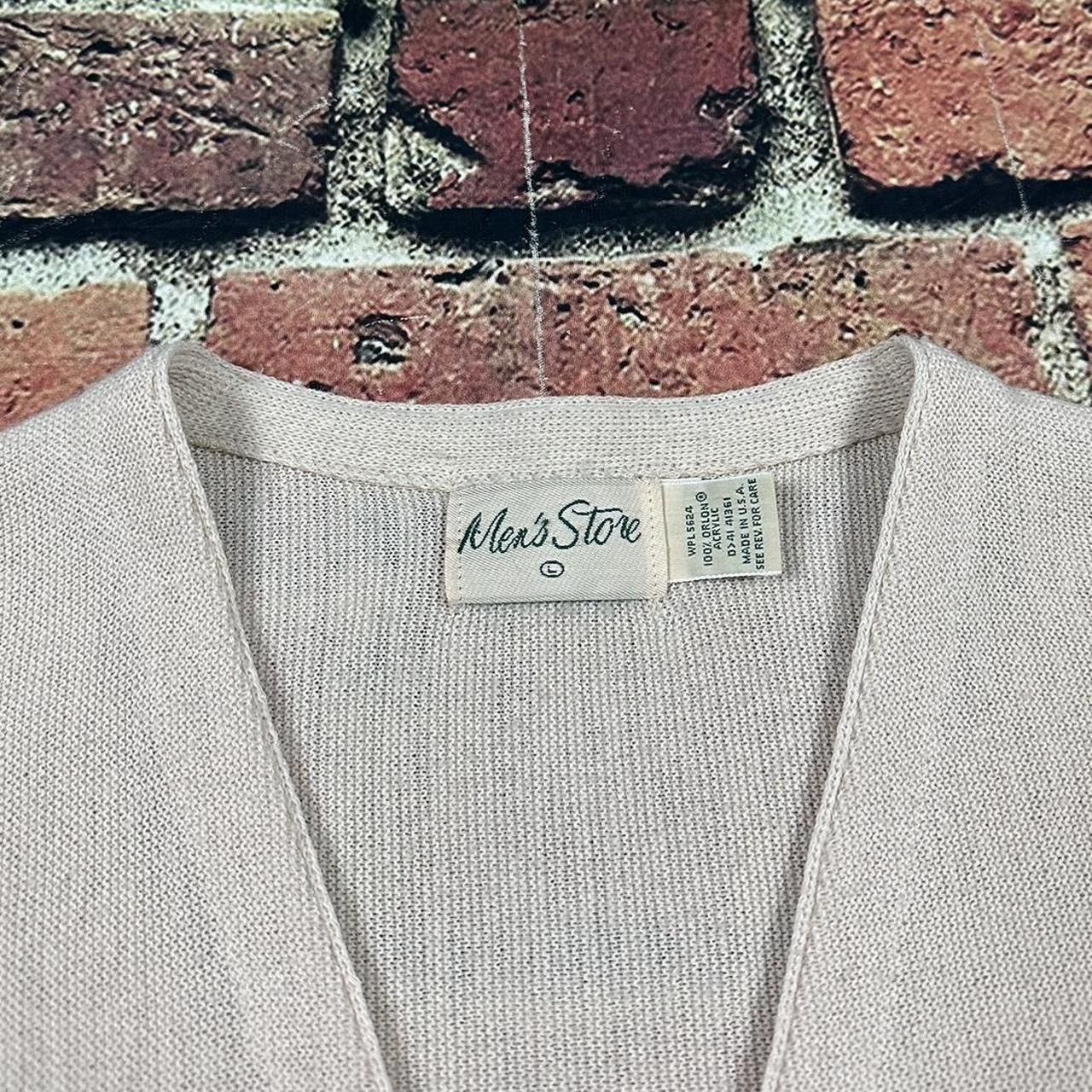 Sears Vintage Sears The Men's Store Cardigan Sweater Acrylic Beige Size US L / EU 52-54 / 3 - 6 Thumbnail