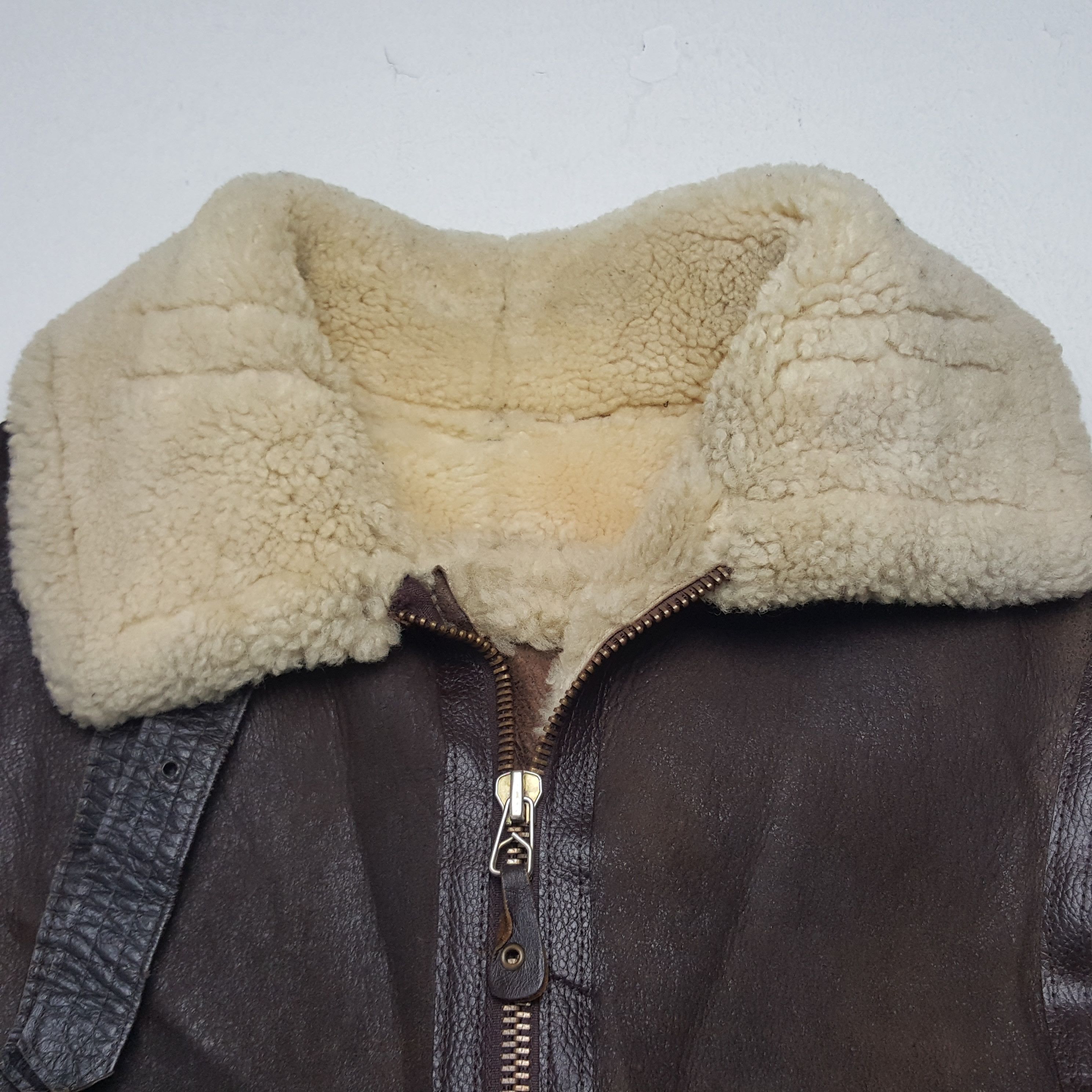 Avirex × Vintage Vintage Avirex Leather Fur Jacket Size US S / EU 44-46 / 1 - 4 Thumbnail