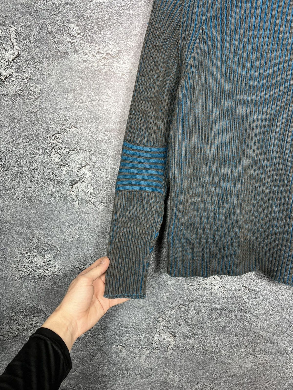 Chevignon Vintage Chevignon Ribbed Turtleneck Sweater A Blue Pattern Size US M / EU 48-50 / 2 - 15 Thumbnail