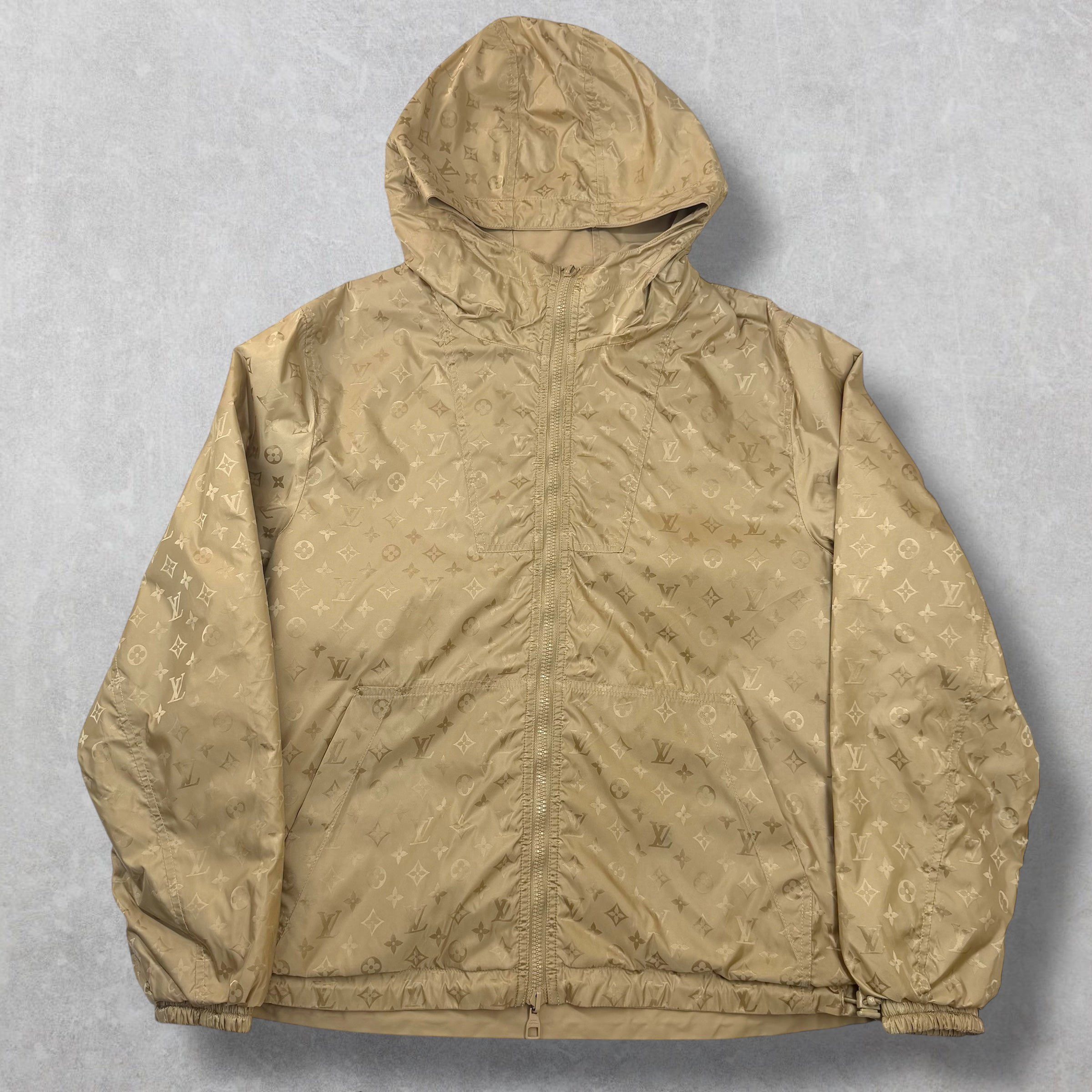 Louis Vuitton Louis Vuitton Monogram Reversible Windbreaker Gold 46 (S) Size US S / EU 44-46 / 1 - 1 Thumbnail