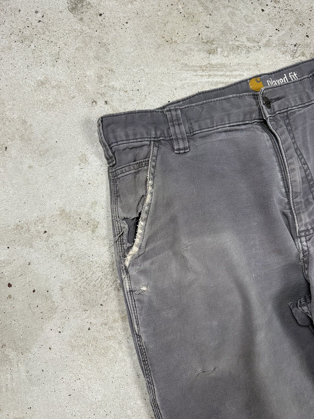 Carhartt ‼️ Vintage Carhartt Distressed Single Knee Carpenter Pants Size US 32 / EU 48 - 6 Thumbnail