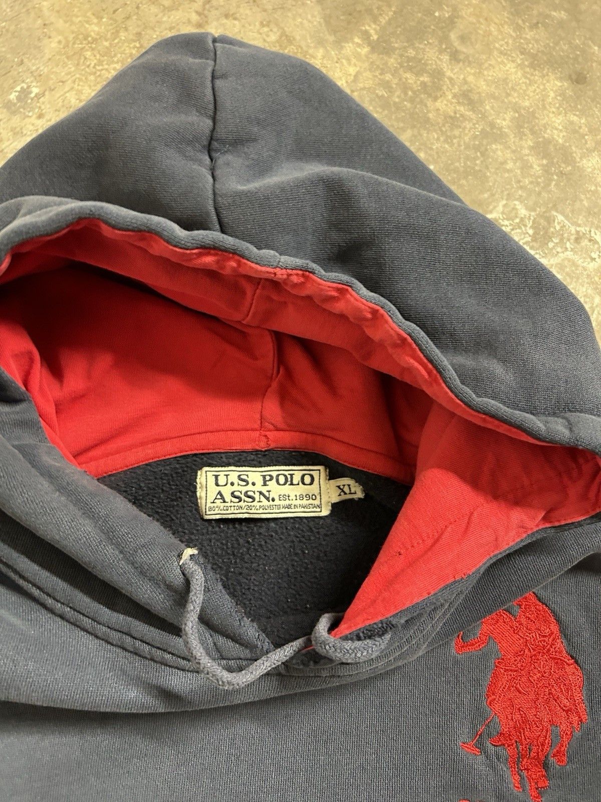 U.S. Polo Assn. Vintage y2K U.S. Polo Assn. Embroidered Logo Hoodie Size XL Size US XL / EU 56 / 4 - 4 Thumbnail