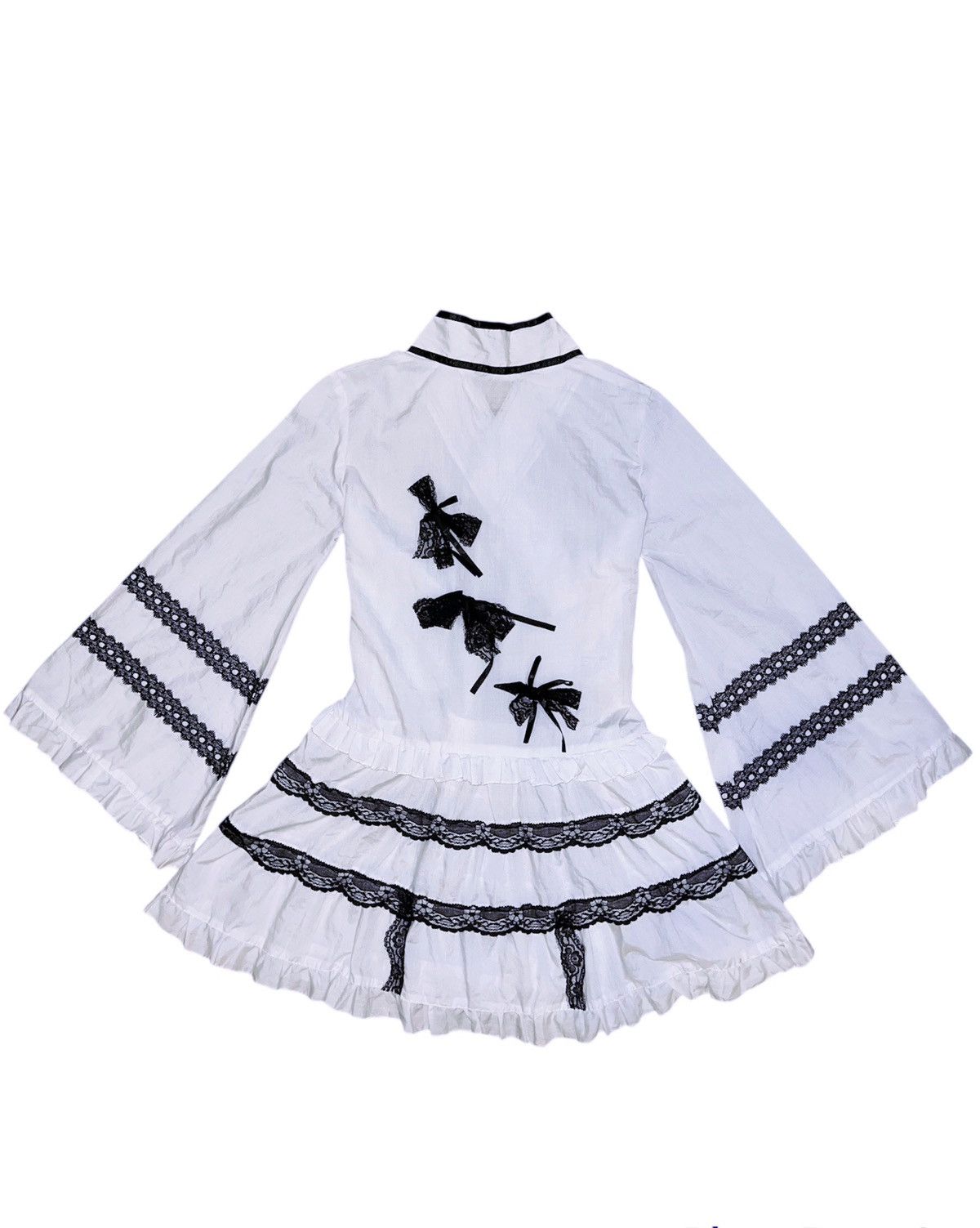 Japanese Brand Japanese Kimono lace blouse/mini dress ➕☠️ Size S / US 4 / IT 40 - 3 Thumbnail
