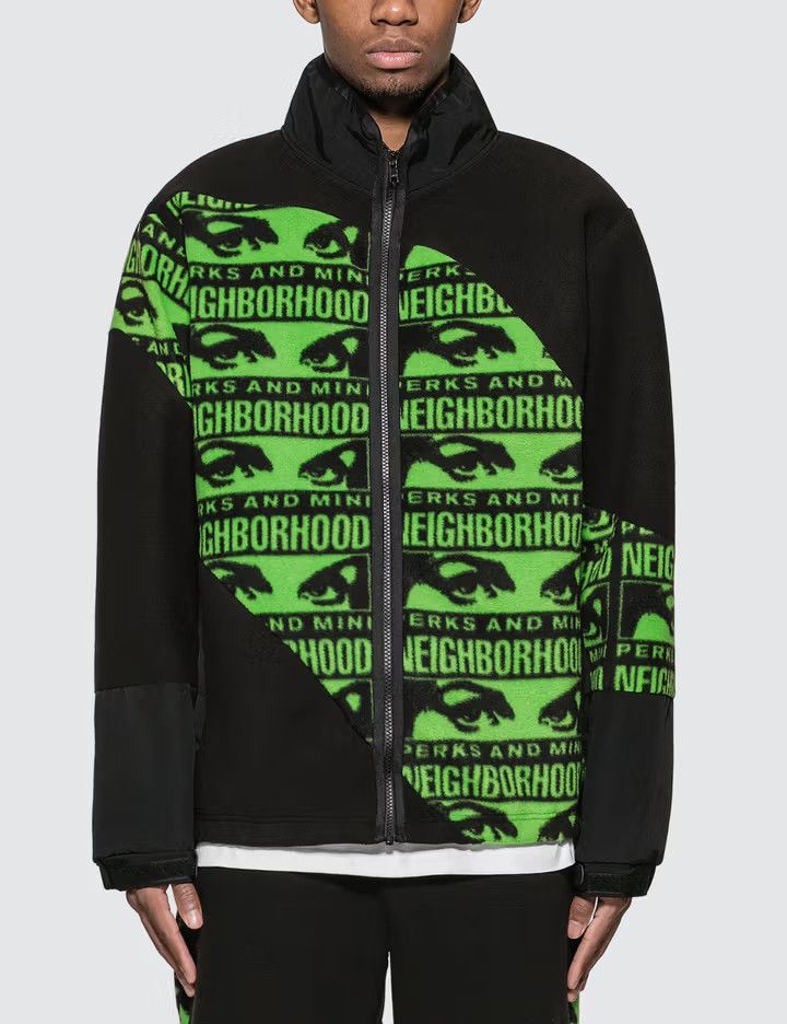 image of Neighborhood Fleece Jacket in Black, Men's (Size Large)