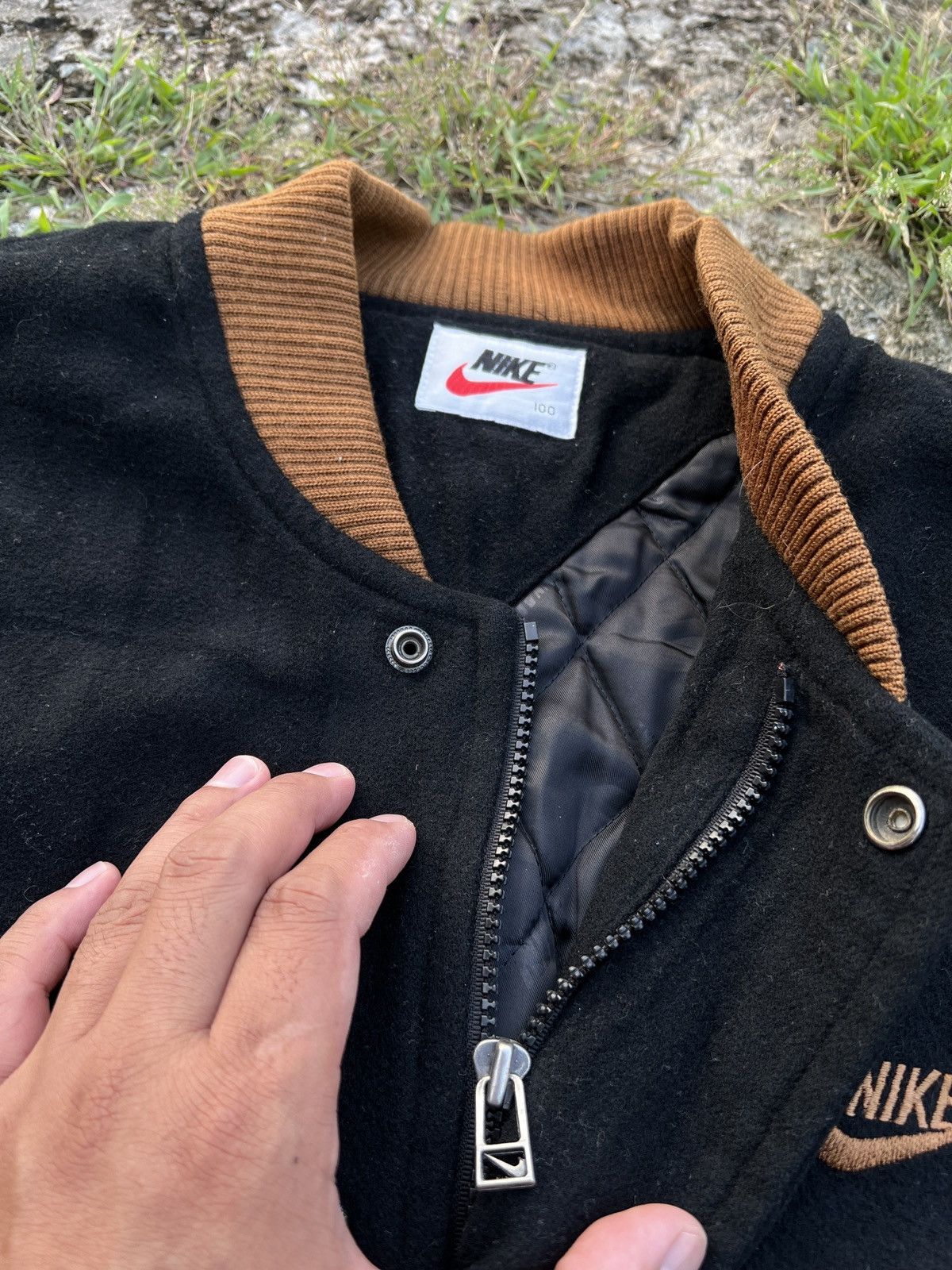 Nike × Vintage Vintage nike trademarks inc. varsity jacket Size US XL / EU 56 / 4 - 2 Thumbnail