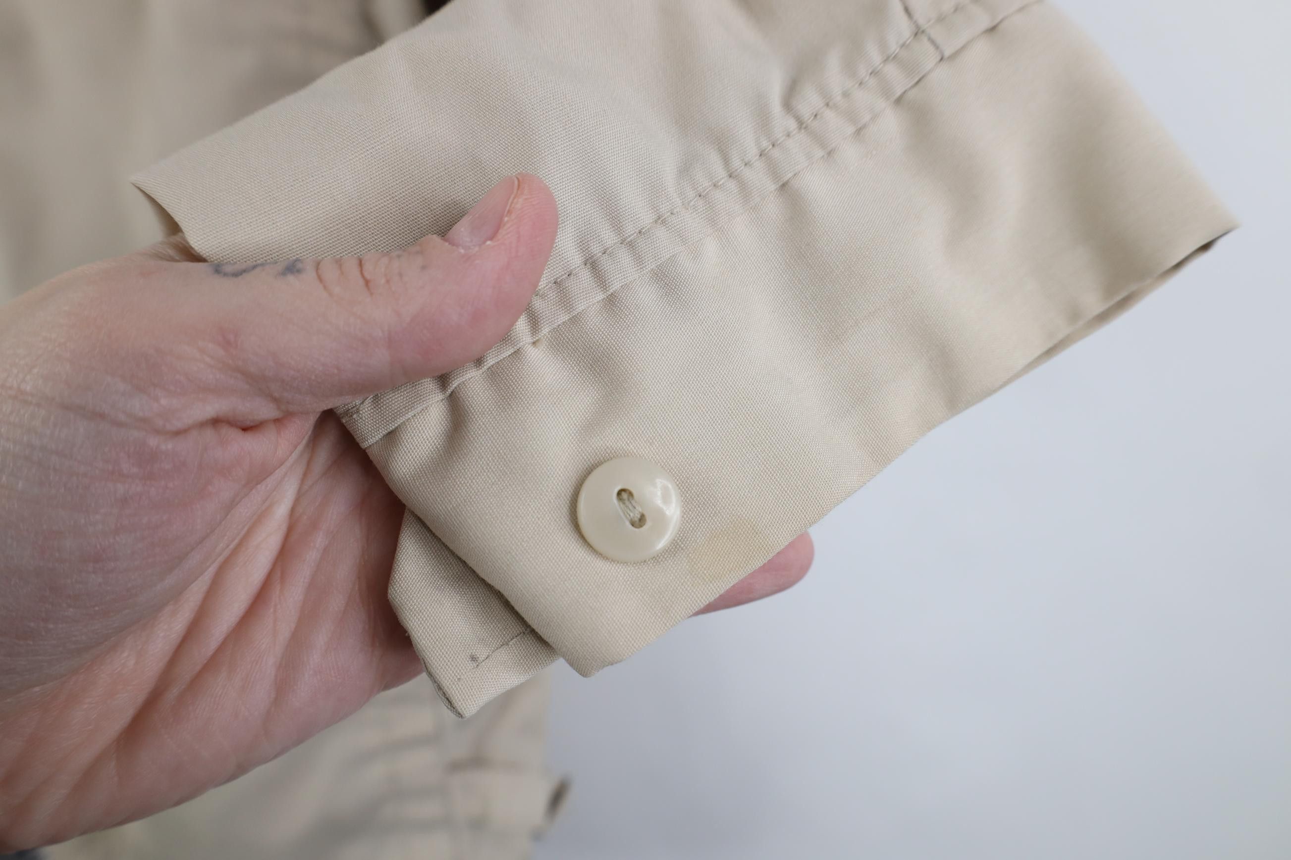 Vintage Vintage 70s Streetwear Full Zip Bomber Jacket Beige USA Size US XXL / EU 58 / 5 - 9 Thumbnail