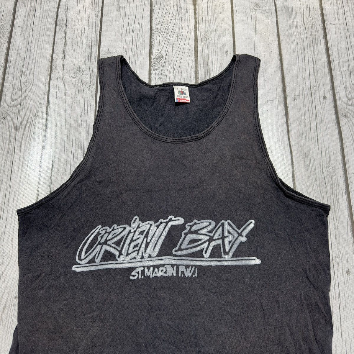Fruit Of The Loom × Vintage Vintage Orient Bay tank top Size US L / EU 52-54 / 3 - 3 Thumbnail
