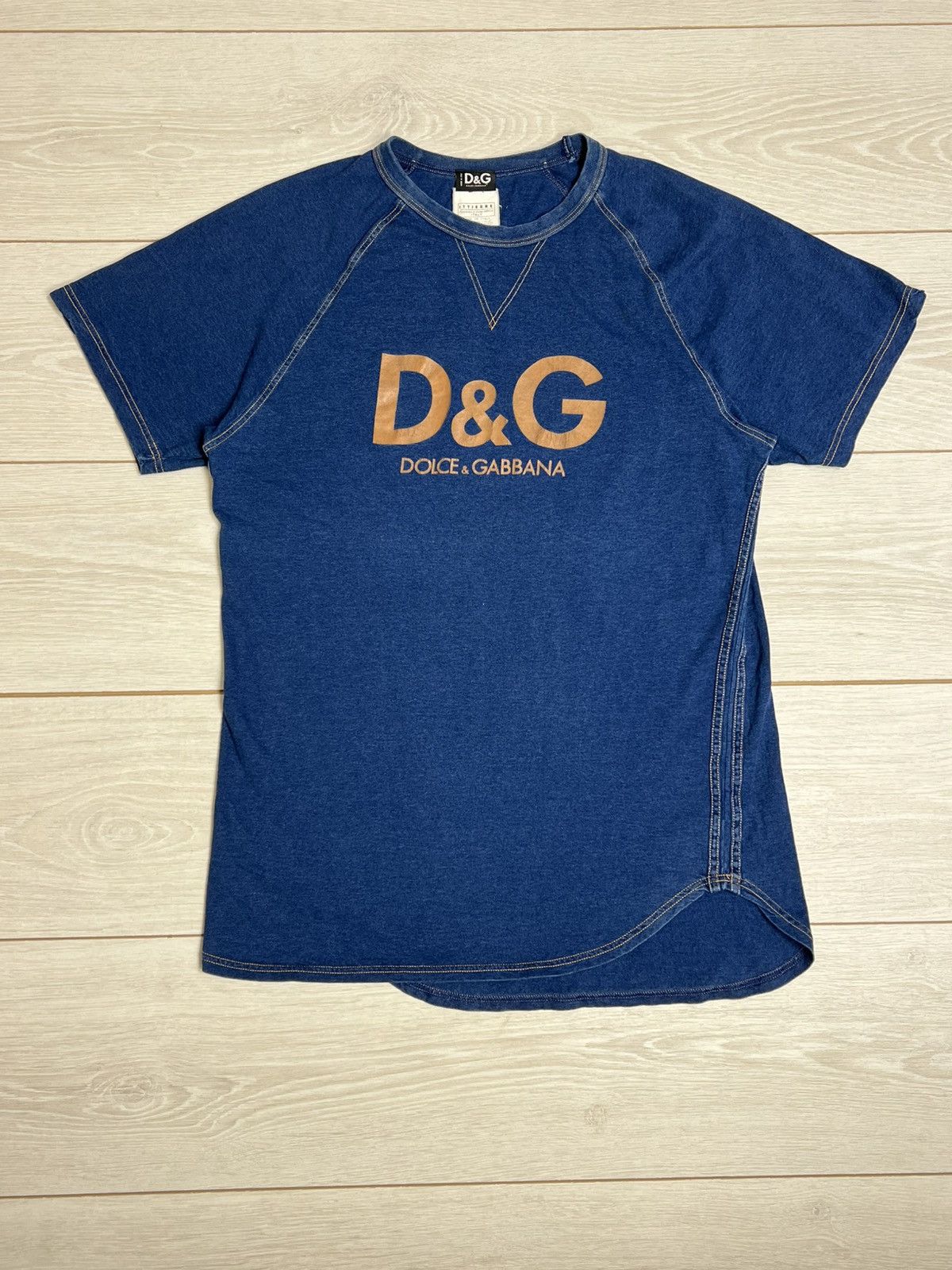 Dolce & Gabbana Archive D&G Dolce & Gabbana Jeans Raglan T-Shirt Ittierre Size XL / US 12-14 / IT 48-50 - 1 Thumbnail