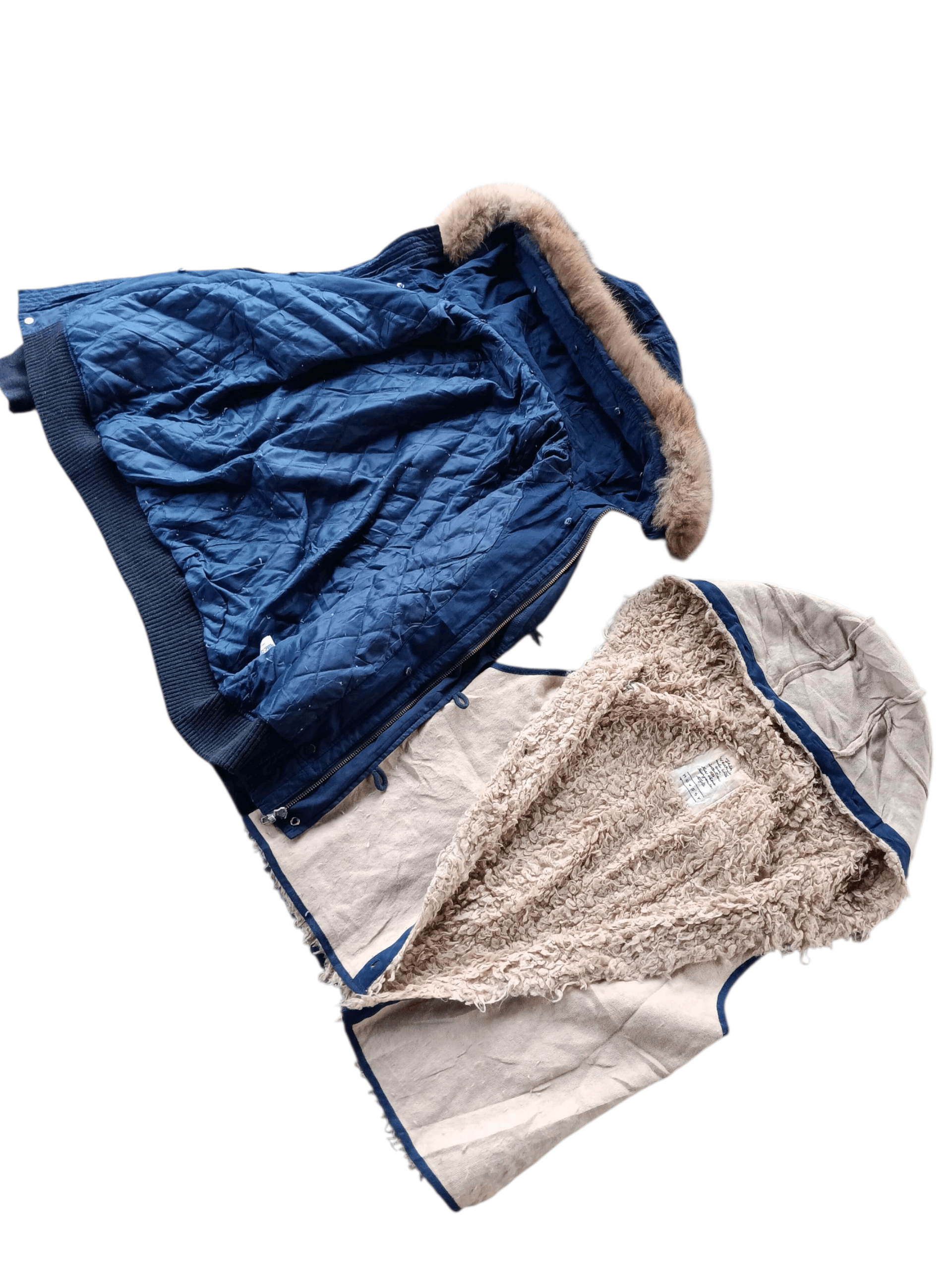 Japanese Brand 2000's moussy real fur hoodie bomber jacket Size US M / EU 48-50 / 2 - 6 Thumbnail