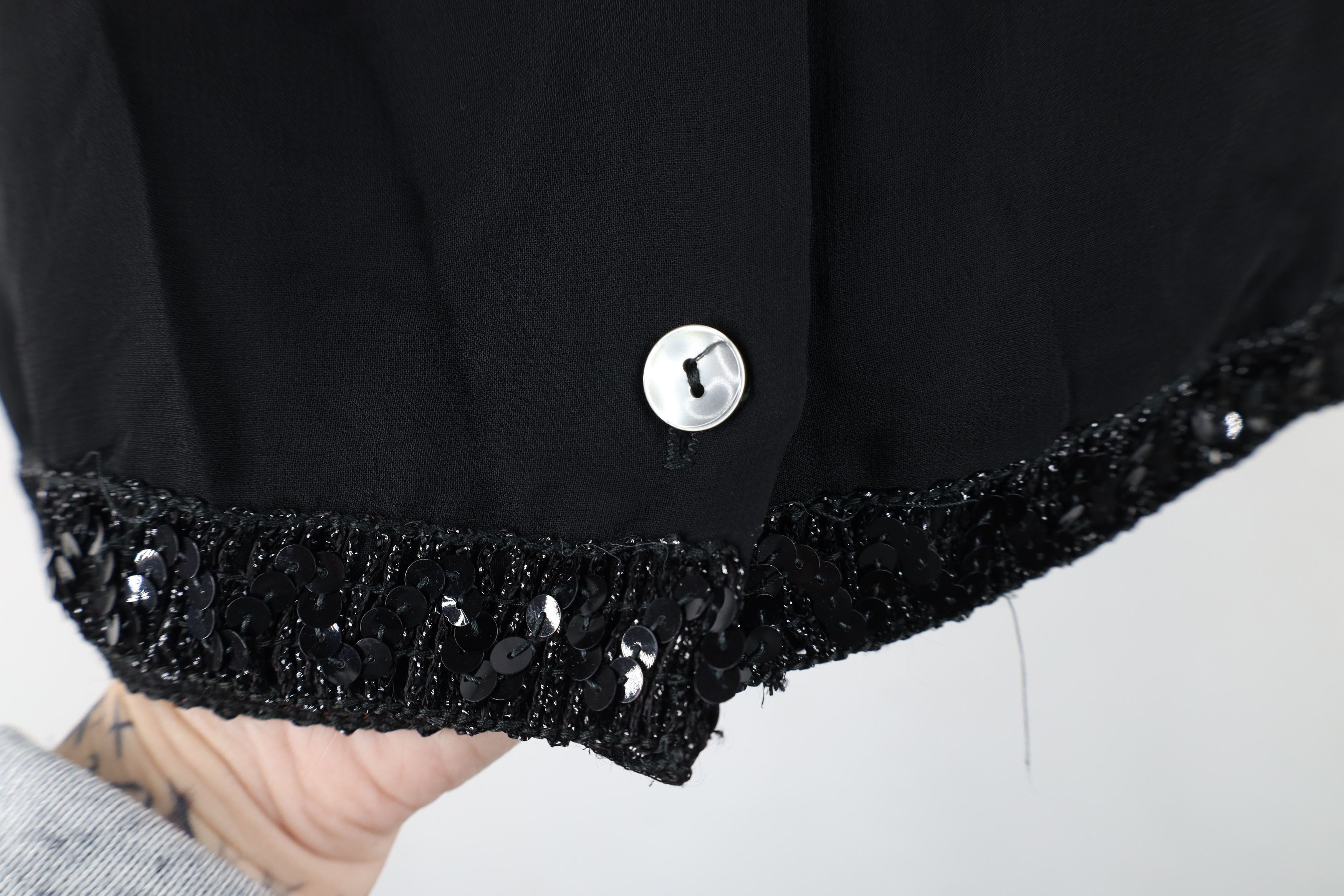 Vintage Vintage 80s 90s Streetwear Gabardine Sequin Button Shirt Size M / US 6-8 / IT 42-44 - 11 Thumbnail