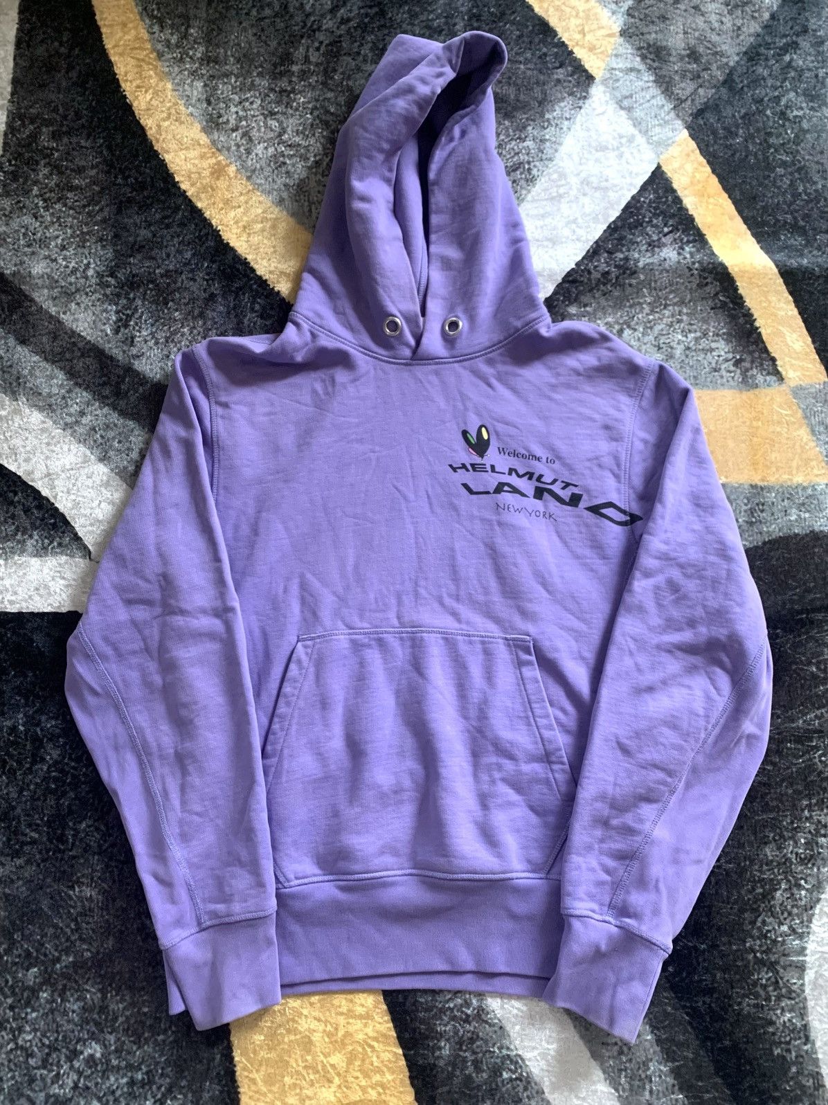 Pre-owned Helmut Lang Hoodie Helmut Land We Are Hiring In Purple