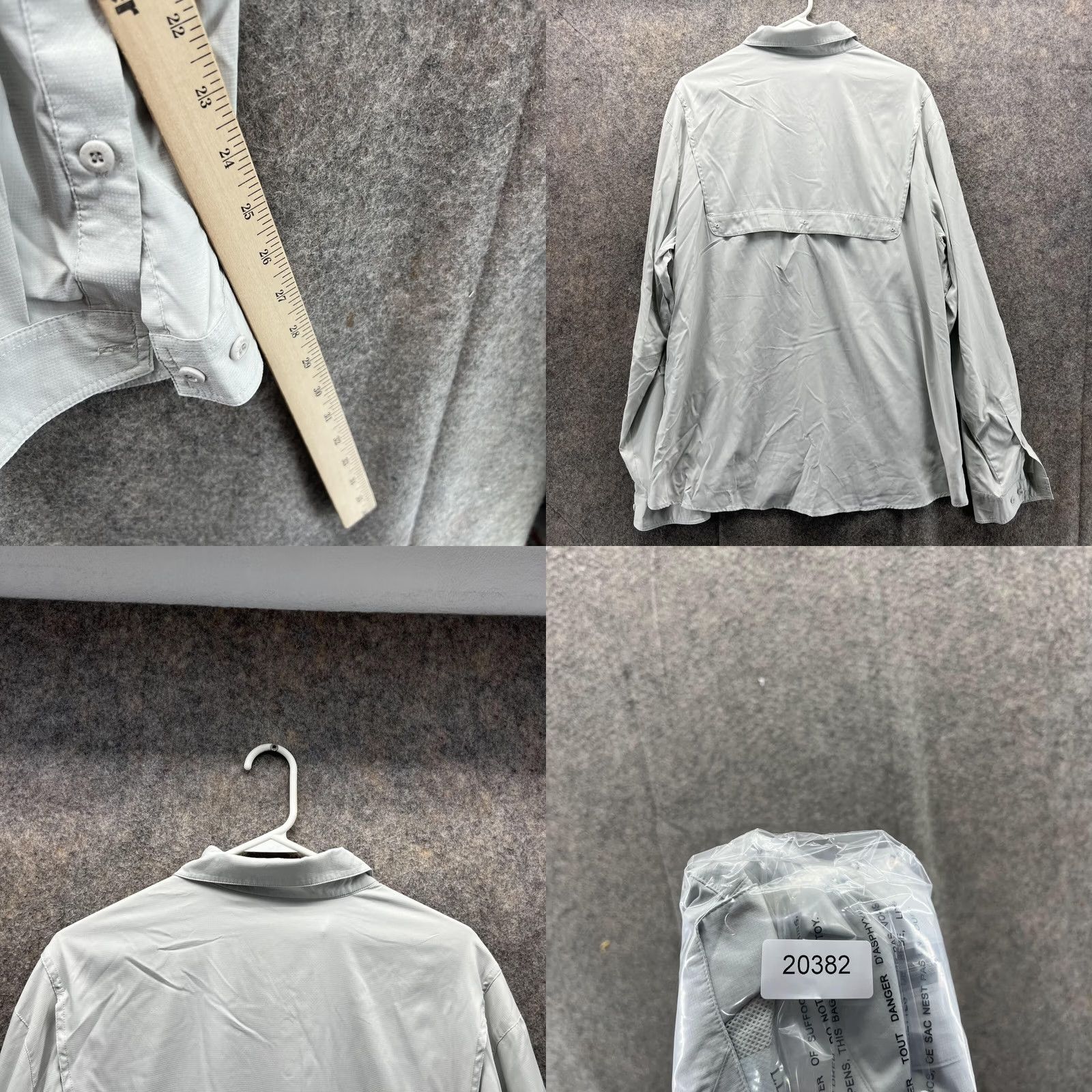 Vintage LL Bean Shirt Men XXL Adult Cream Casual Button Down Camping Polyester Hiking Long Sleeve Size US XXL / EU 58 / 5 - 8 Thumbnail