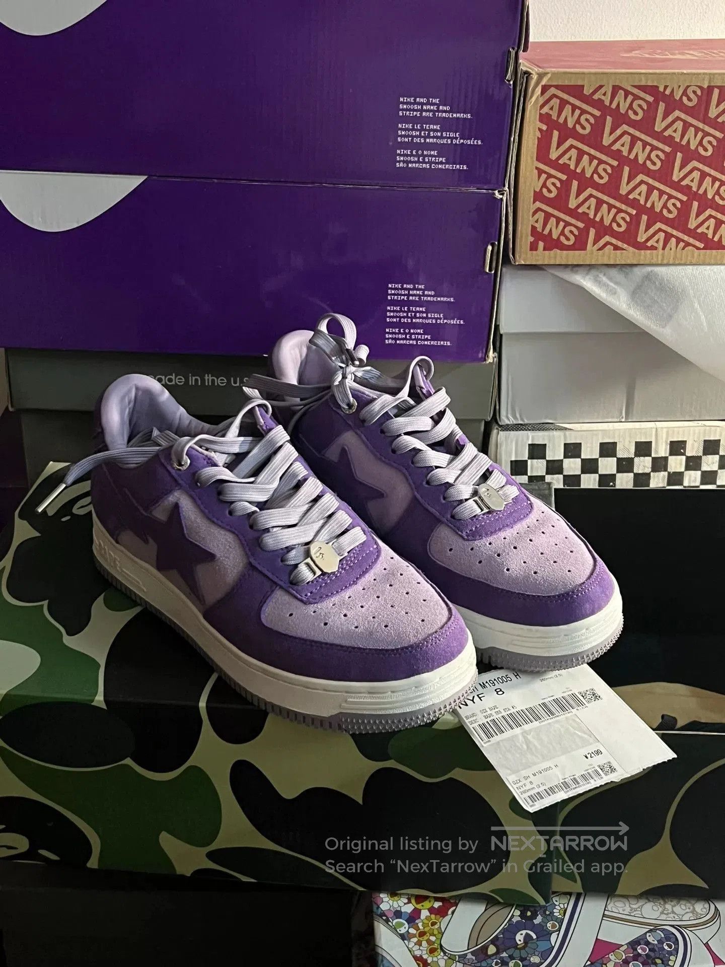 Bape BAPE A Bathing Ape STA Low Top Sneakers. Size US 8 / EU 41 - 6 Thumbnail