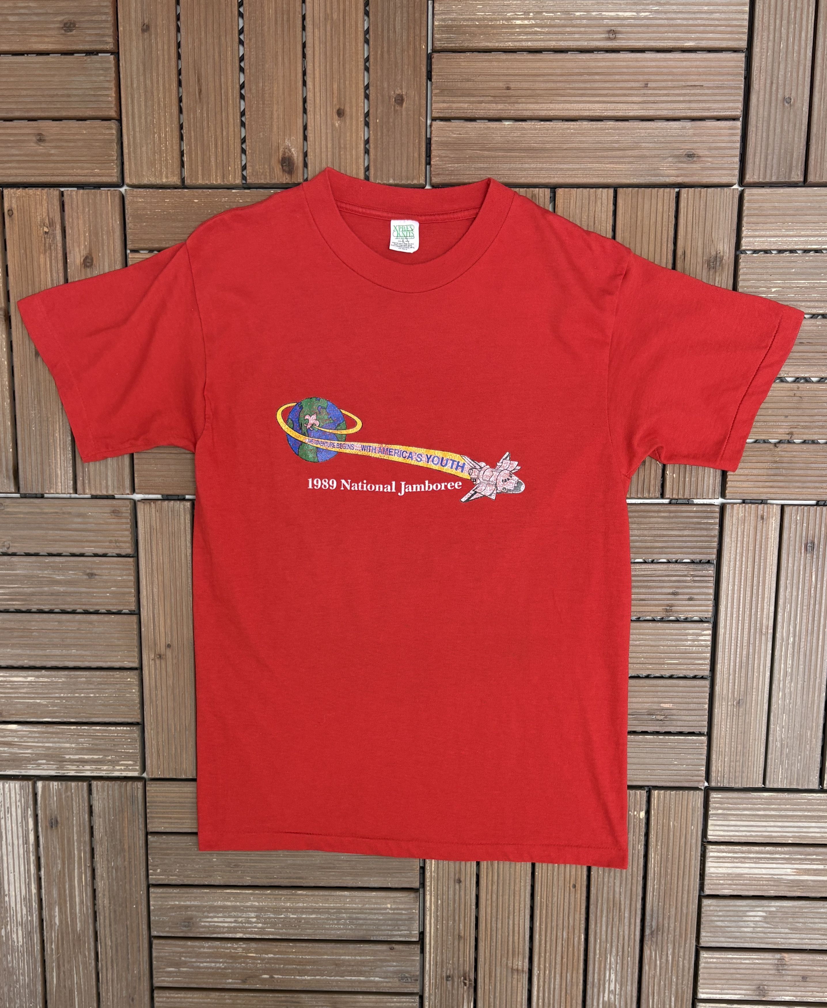 Vintage 1989 National Jamboree Virginia Red T-Shirt Tee Size US L / EU 52-54 / 3 - 1 Thumbnail
