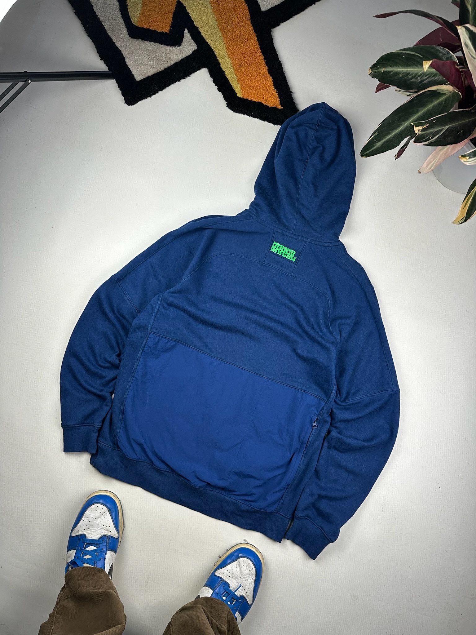 Nike Nike Brasil Vintage Fleece Y2K Hoodie S Soccer Size US M / EU 48-50 / 2 - 10 Thumbnail