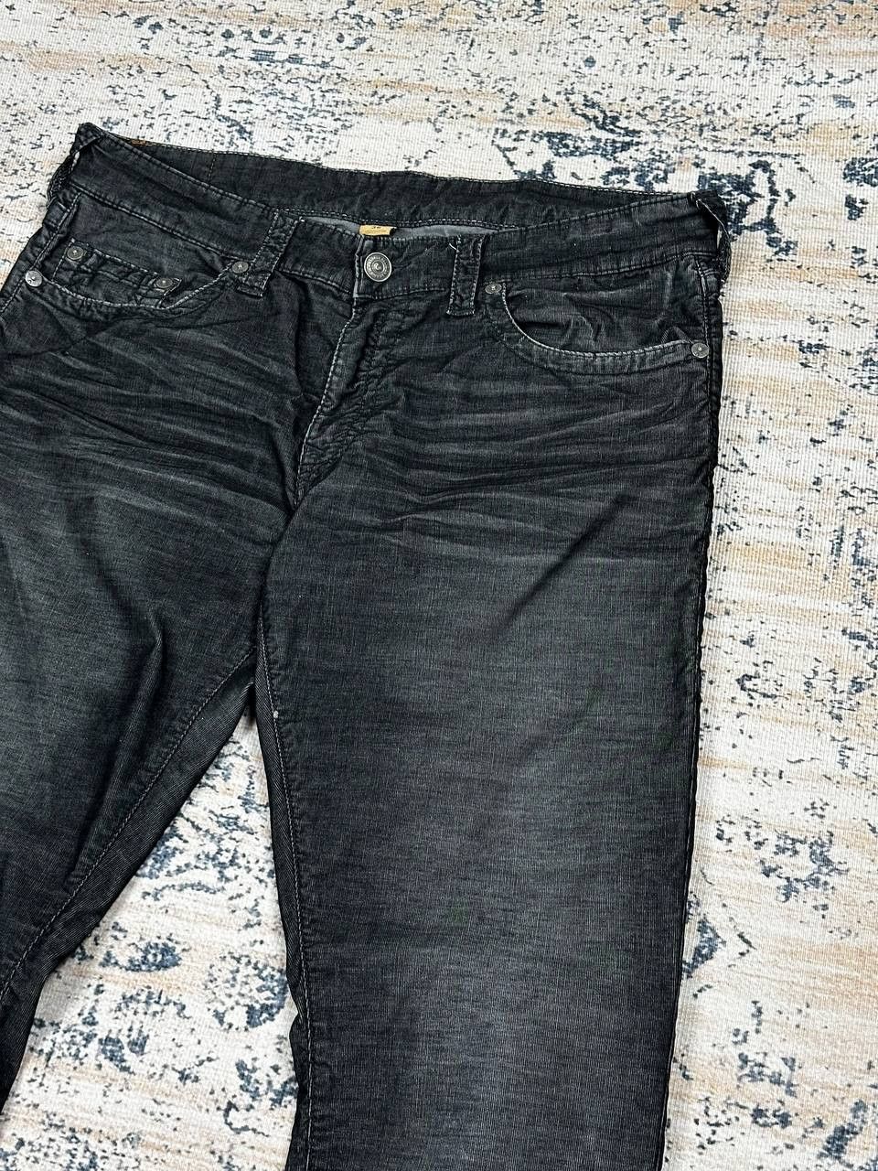 True Religion True Religion Velvet Black Avant Garde Baggy Jeans Denim Size US 36 / EU 52 - 3 Thumbnail