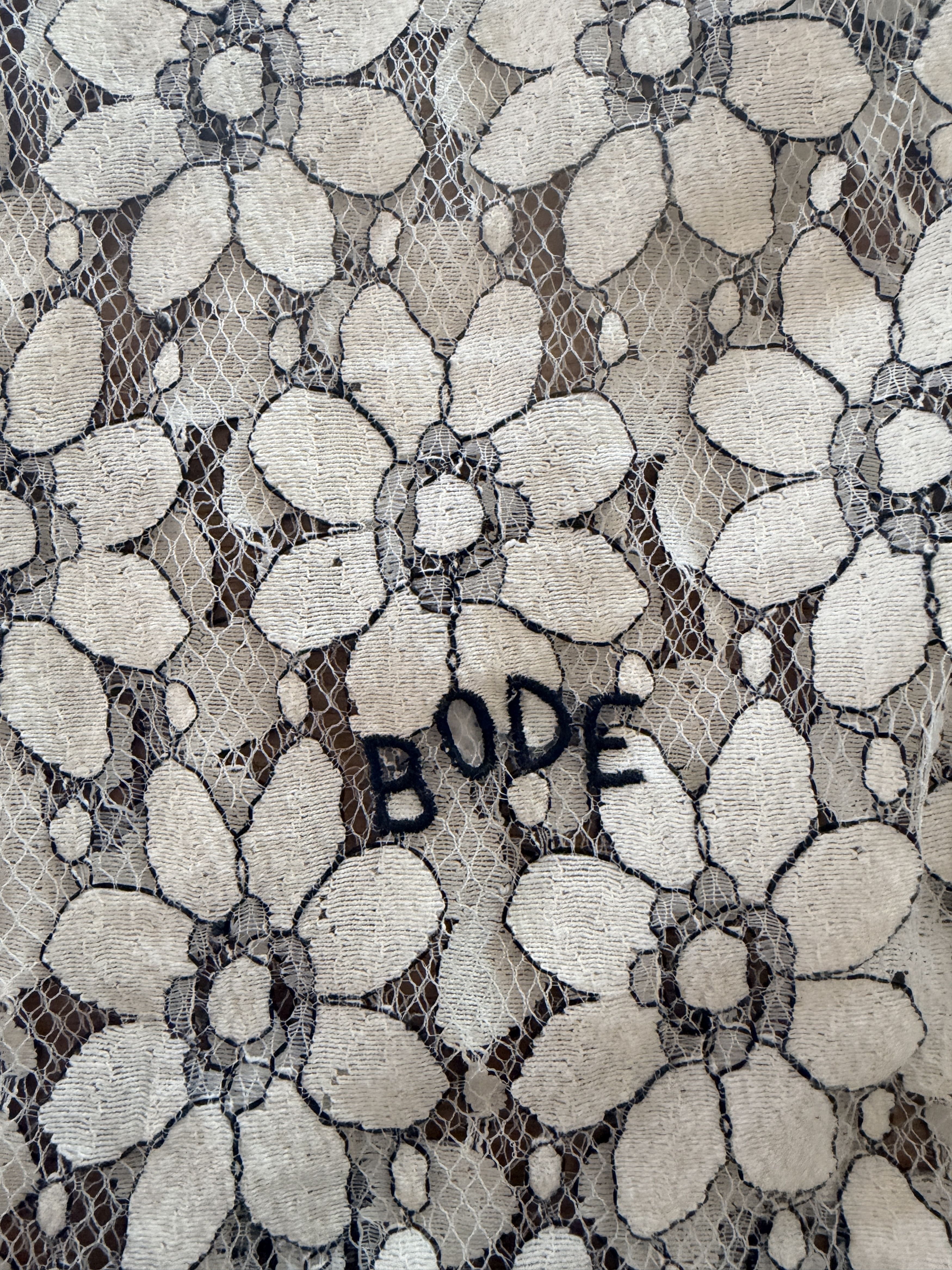 Bode Bode Daisy Guipure Lace Short Sleeve Shirt — L/XL Size US L / EU 52-54 / 3 - 4 Thumbnail