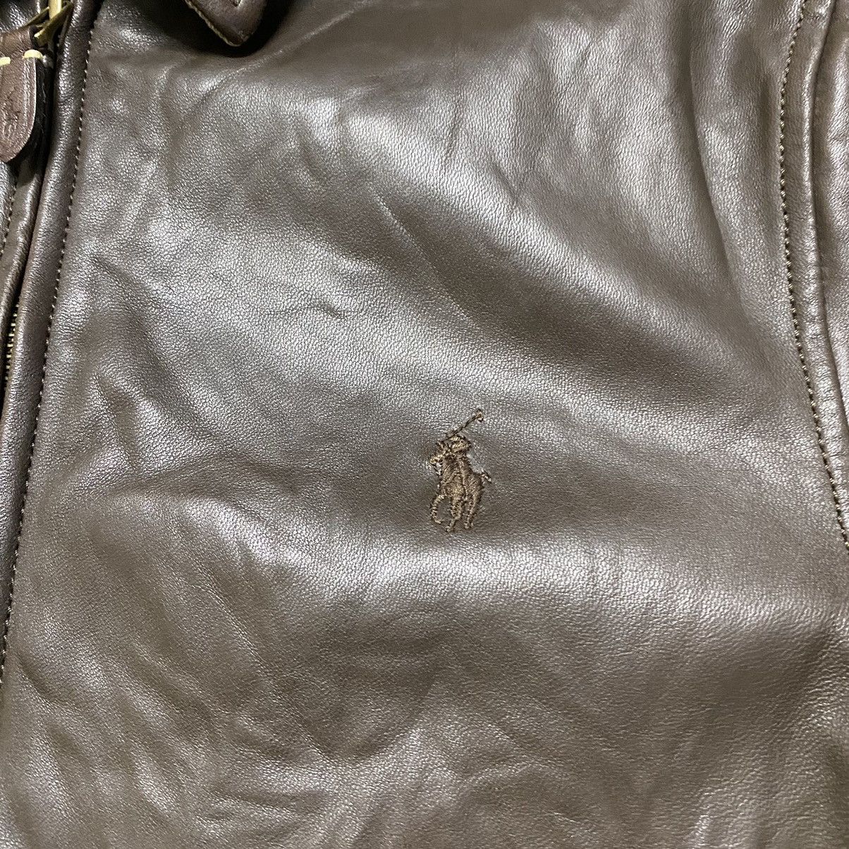Polo Ralph Lauren Vintage Polo Ralph Lauren Leather Jacket Small Poney Size US S / EU 44-46 / 1 - 15 Thumbnail