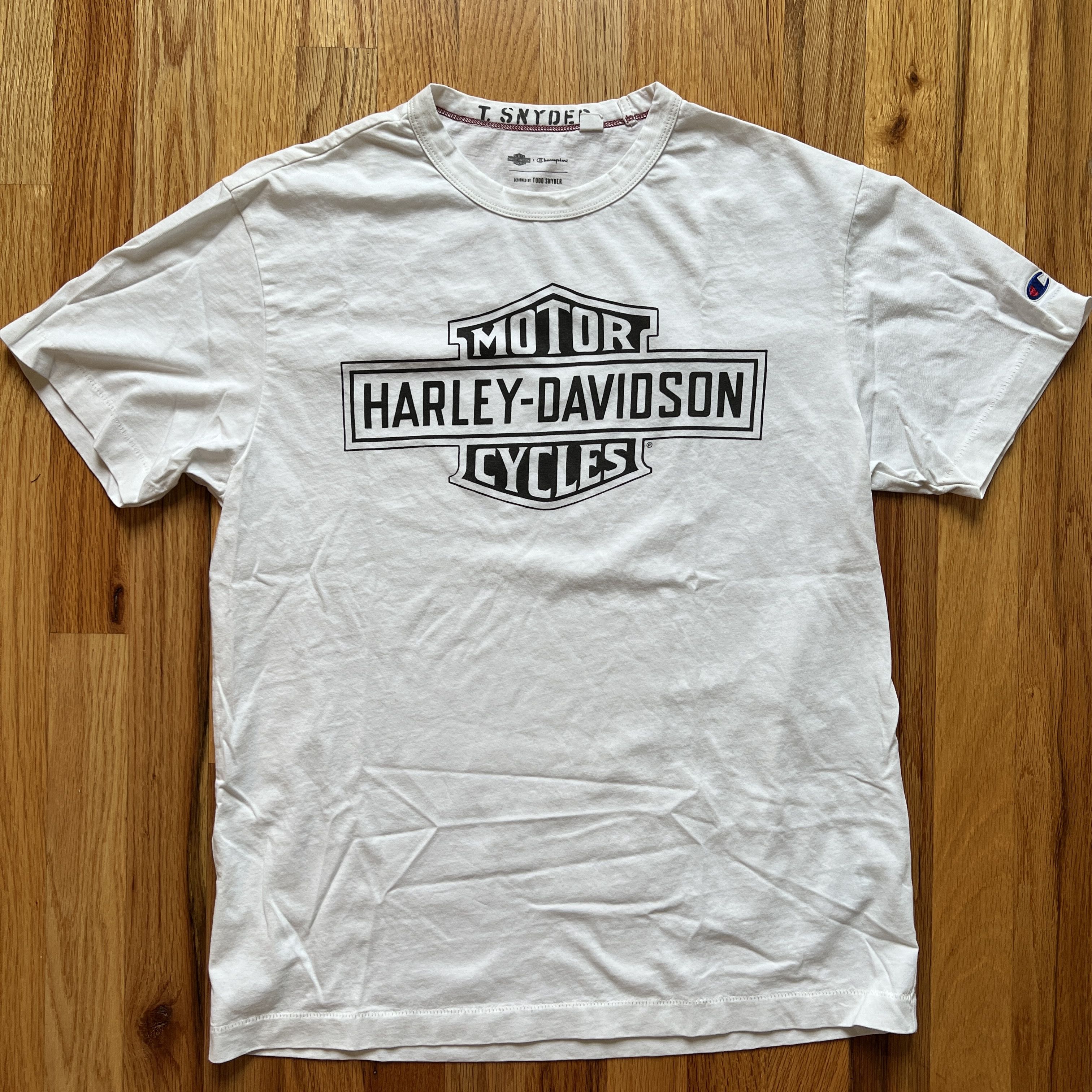 Todd Snyder TODD SNYDER x CHAMPION x HARLEY DAVIDSON TSHIRT WHITE ...
