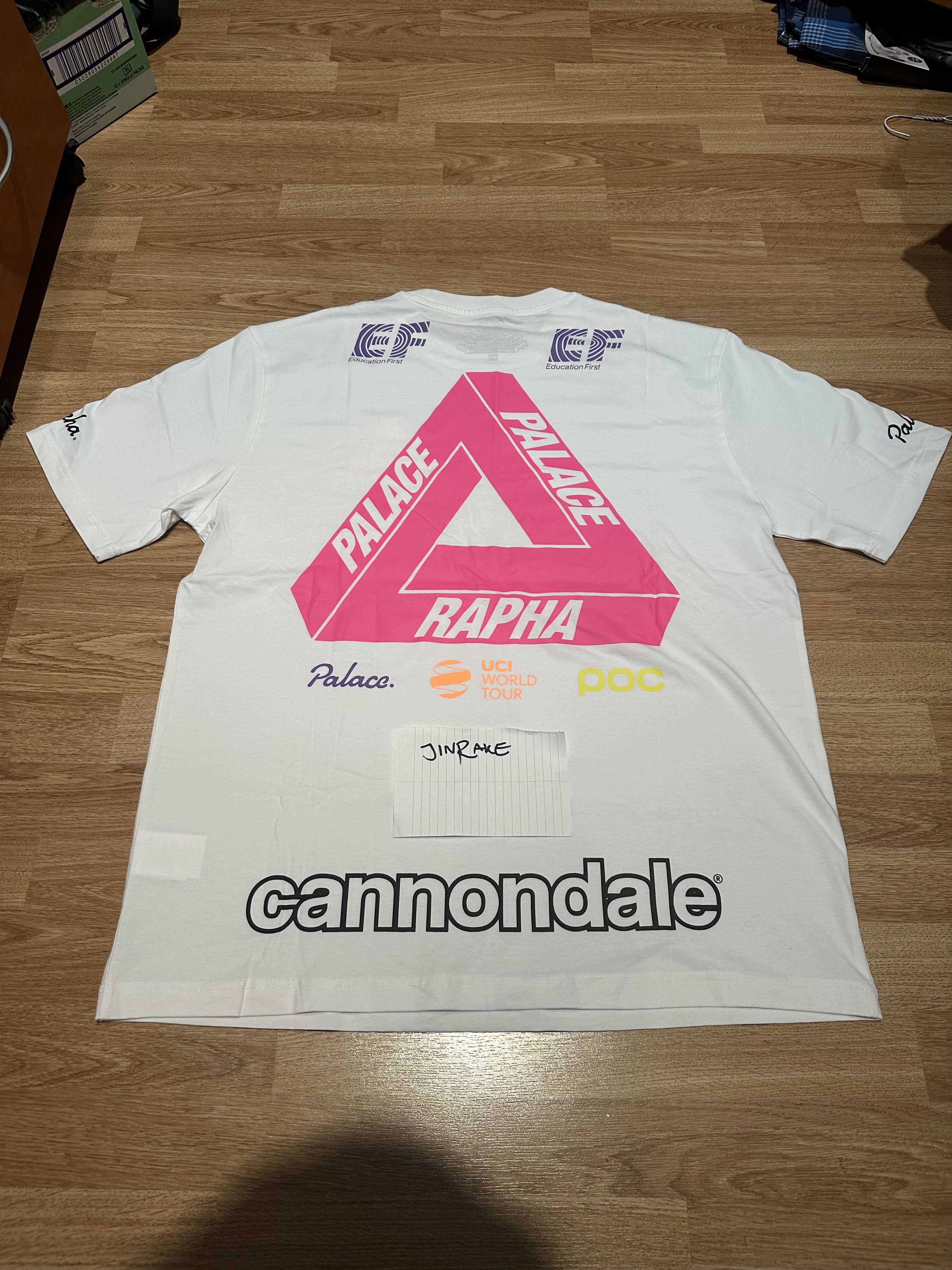 Palace × Rapha Palace Rapha Cannondale Off Bike T-shirt | Size XL | White Size US XL / EU 56 / 4 - 10 Thumbnail
