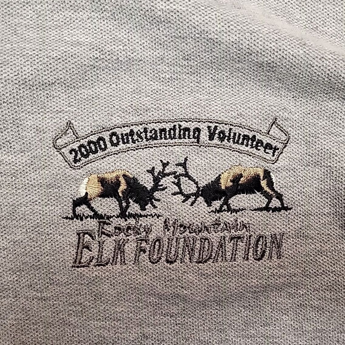 Vintage VINTAGE Rocky Mountain Elk Foundation Shirt Mens M Gray Polo RMEF Made in USA Y2K Size US M / EU 48-50 / 2 - 3 Thumbnail