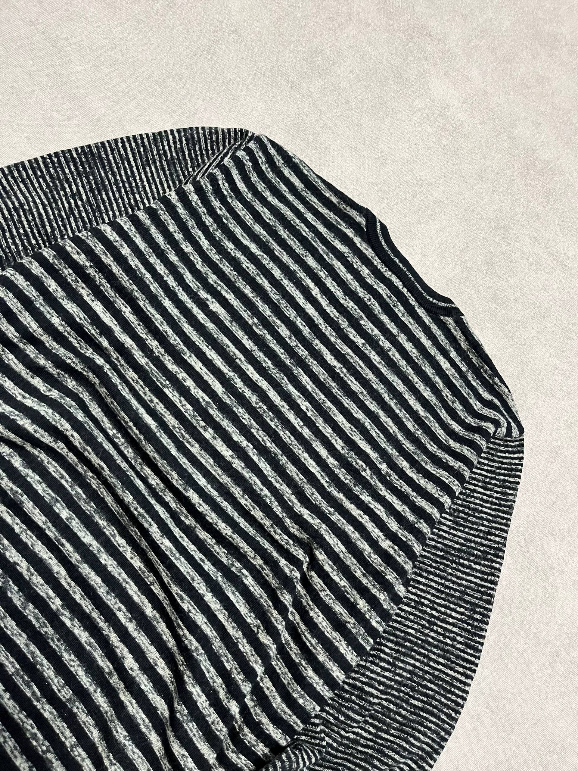 Carlo Colucci Carlo Colucci Mens Sweater Pullover Striped Black Vintage Size US XL / EU 56 / 4 - 8 Thumbnail