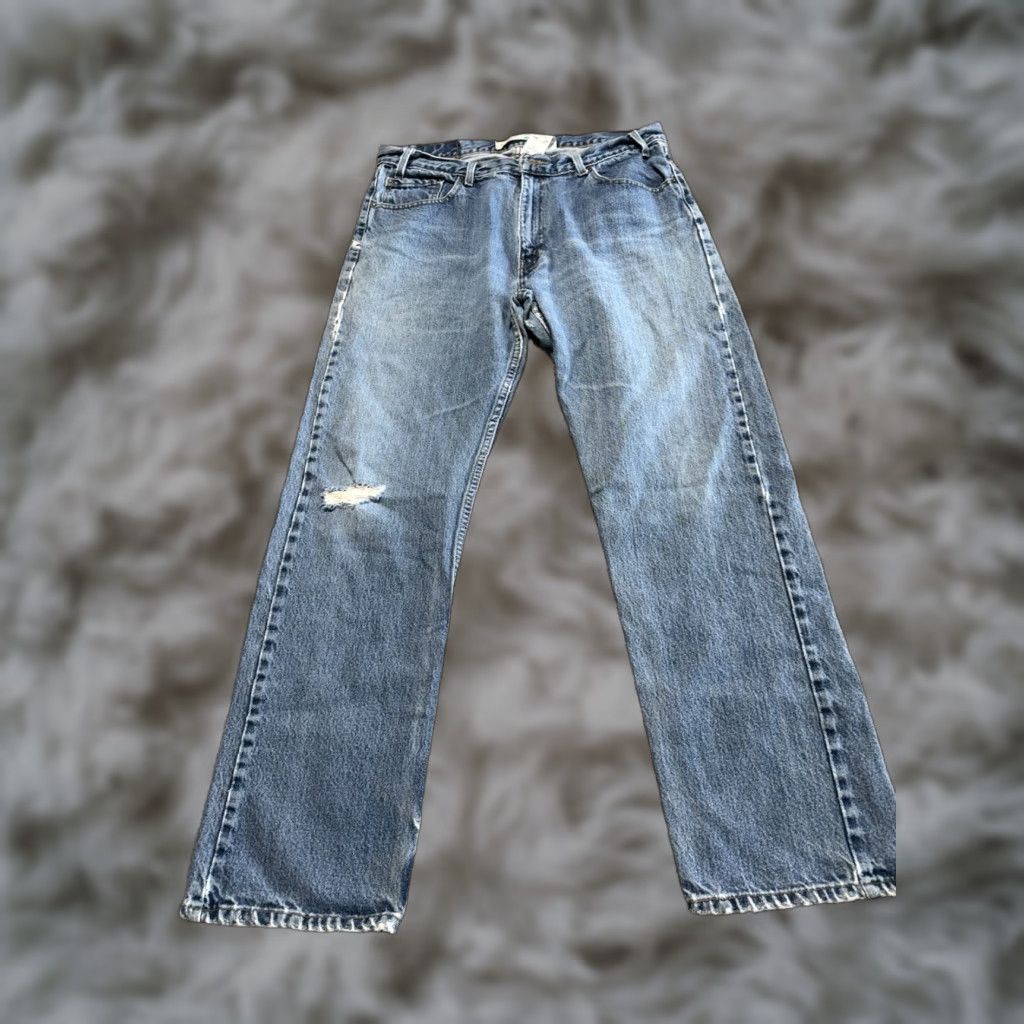 Levi's Levis Jeans Men 36 Blue Denim 36X32 Straight Regular Belt Loop Size US 36 / EU 52 - 1 Thumbnail