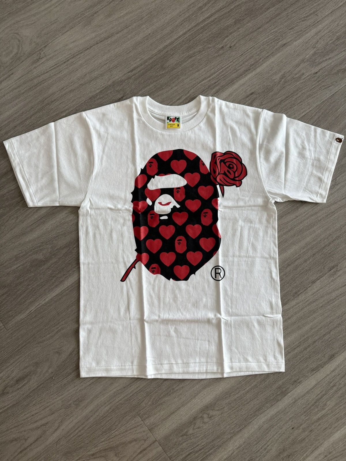 Bape Bape rose ape head tee Size US M / EU 48-50 / 2 - 1 Thumbnail