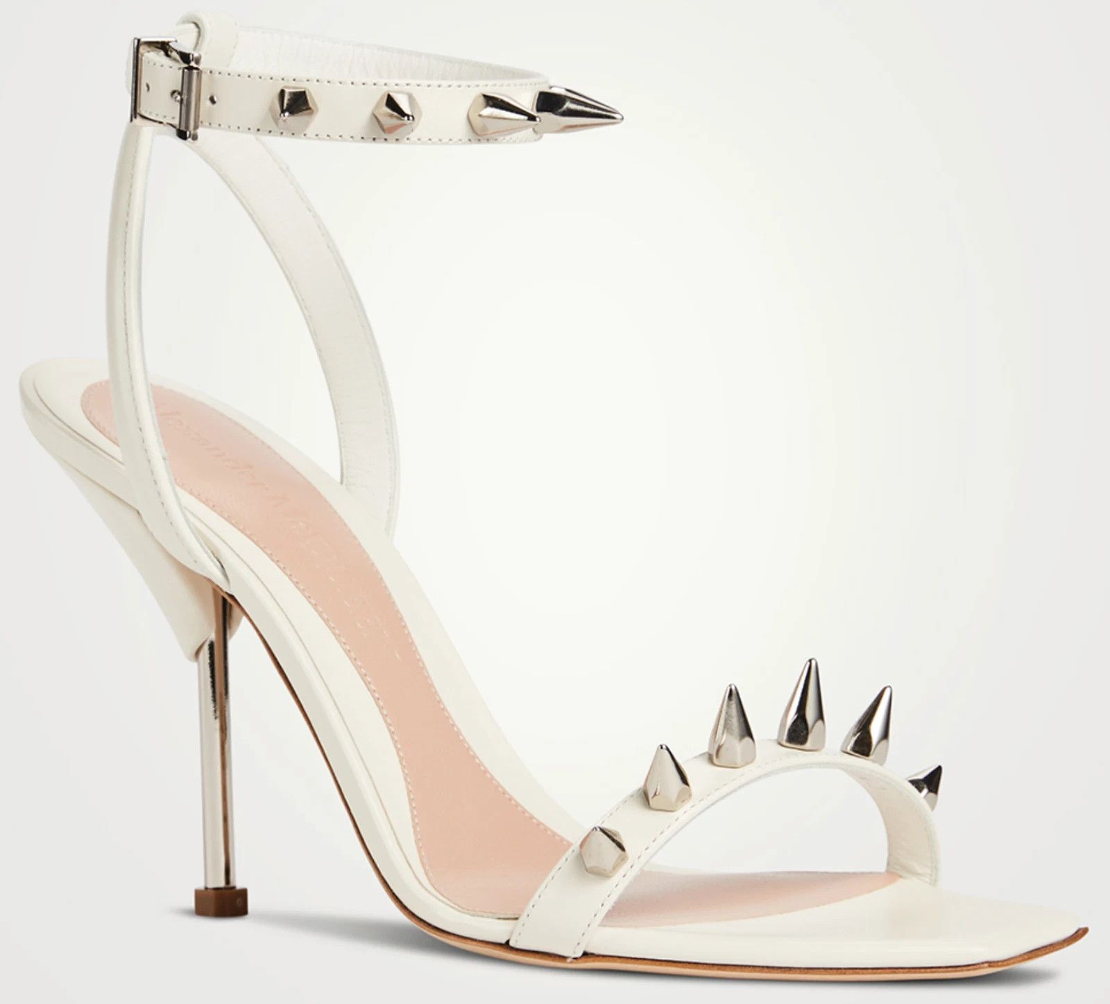 Alexander McQueen o1w1db10925 Punk Sandals in White Size US 7.5 / IT 37.5 - 3 Thumbnail