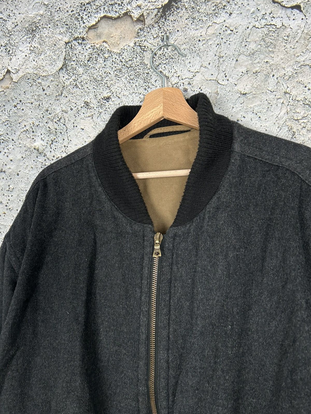 Aquascutum Acquascutum Cashmere and Wool Bomber Jacket Avant Garde 90s Size US XL / EU 56 / 4 - 3 Thumbnail