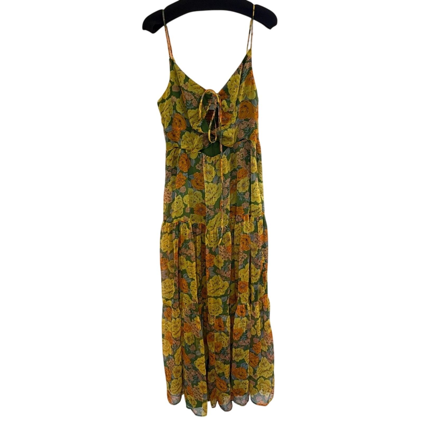 REVOLVE ASTR THE LABEL Brandy Dress in Yellow Multi Floral L Size L / US 10 / IT 46 - 8 Thumbnail