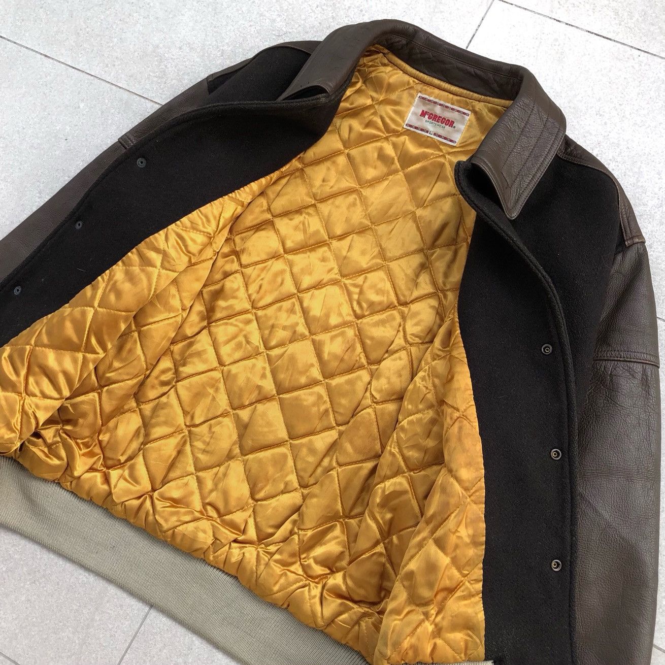 McGregor OG Vintage McGregor Wool Leather Varsity Jacket Size US L / EU 52-54 / 3 - 6 Thumbnail