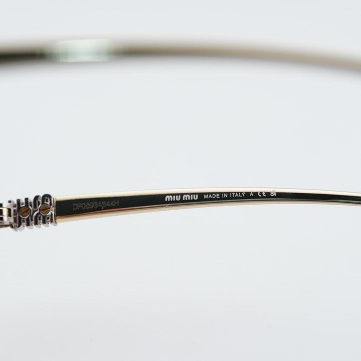 Miu Miu Miu Miu MUA57S 5AK40S Sunglasses Gold Square Frame, Pink Size ONE SIZE - 8 Thumbnail