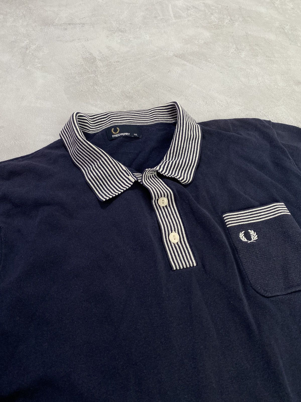 Fred Perry ⚔️ Vintage 90s T-Shirt Polo Fred Perry Size US XXL / EU 58 / 5 - 2 Thumbnail