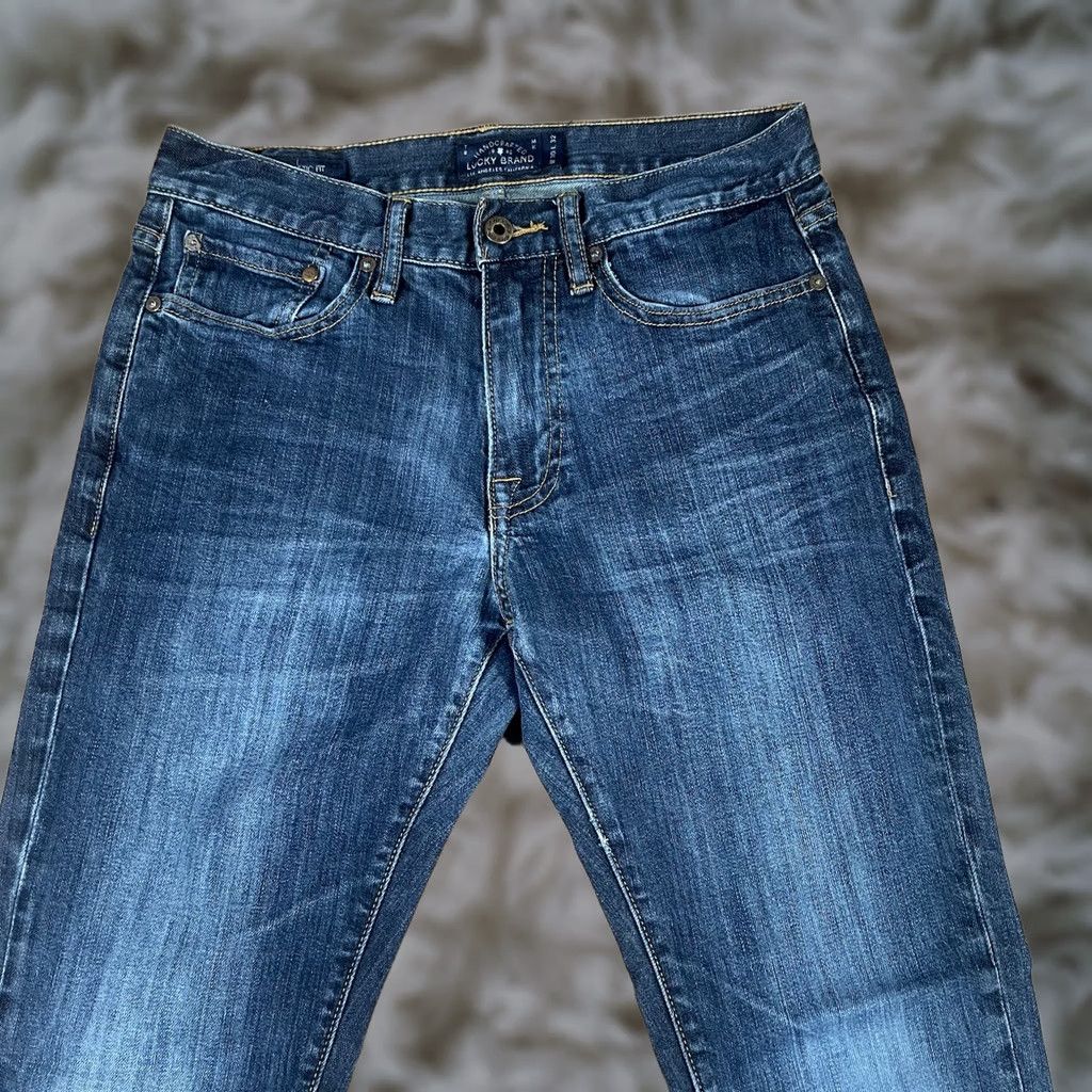 Lucky Brand Lucky Brand Jeans Mens 30Wx32L 410 Athletic Fit Stretch Dark Blue Denim Pants Size US 30 / EU 46 - 1 Thumbnail