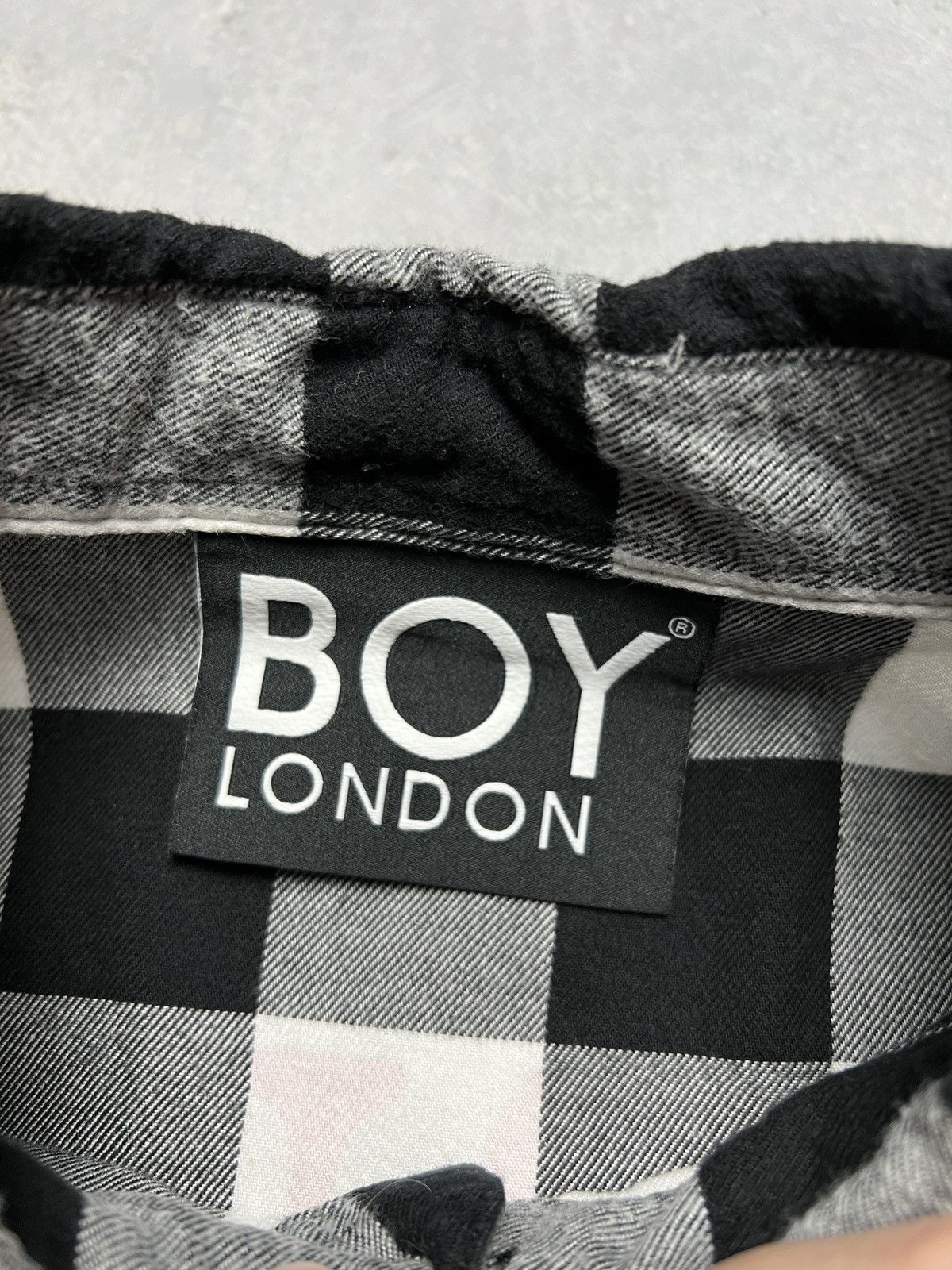 Boy London Boy London Big Logo Embroidery 1976 Checked Flannel USA y2k Size US XL / EU 56 / 4 - 13 Thumbnail